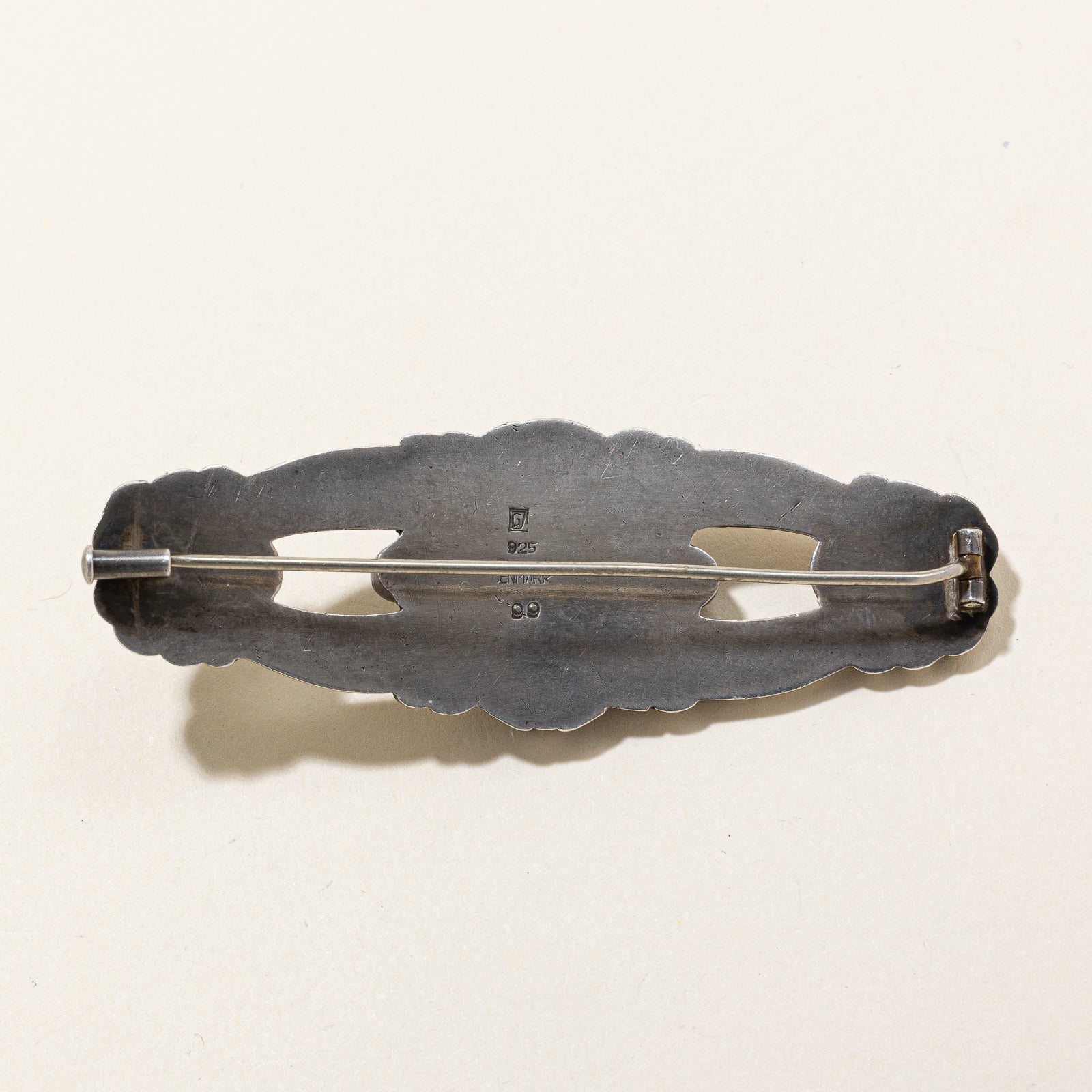 Georg Jensen Lapis Lazuli Floral Brooch - 4.08ctw Handcrafted Sterling Silver Jewelry for Women | Perfect for Weddings, Parties & Special Occasions