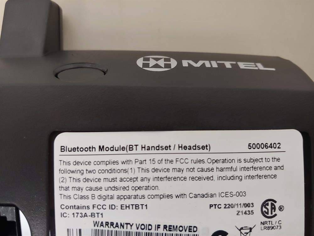 Refurbished Mitel MiVoice 50006402 Bluetooth Handset & Headset Module - Wireless Office Headset for Business Calls & Remote Work