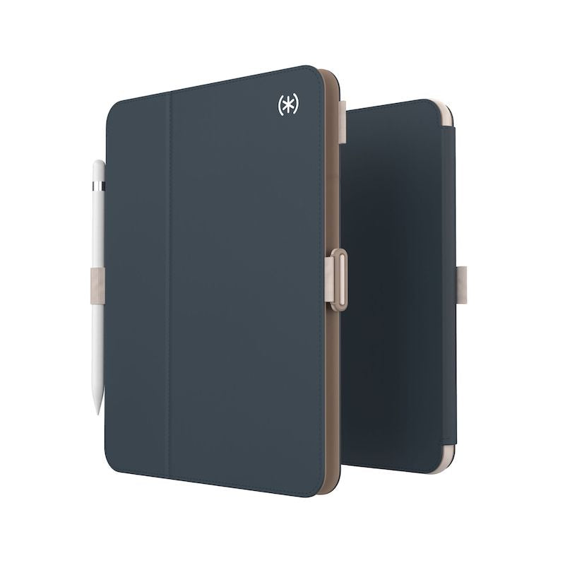 Speck Balance Folio Case for iPad 10th Generation (2022) - Apple Exclusive in Milk, Mocha & Charcoal | Slim Protective Cover for Work, School & Travel