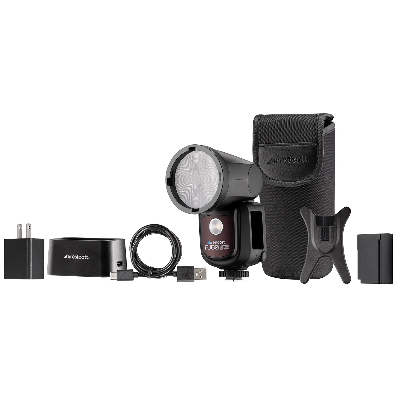 FJ80 SE Speedlight 80Ws Flash for Canon Nikon Sony DSLR Cameras - Perfect for Portrait, Wedding, and Studio Photography