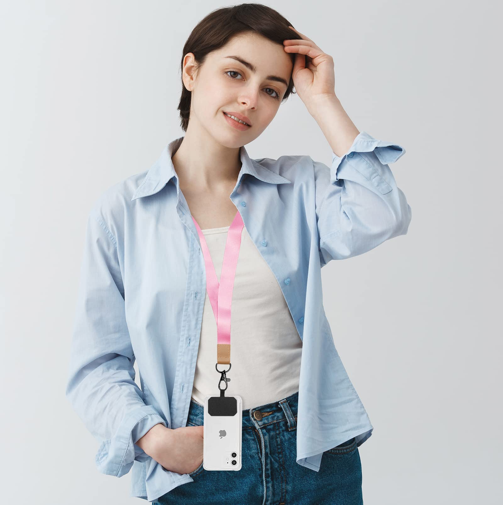 Adjustable Detachable Phone Lanyard (3-Pack) - Universal Neck Strap & Tether for Most Smartphones - Perfect for Work, Travel, and Hands-Free Convenience