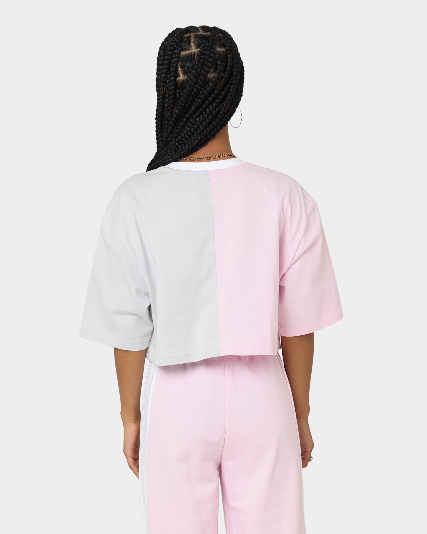 Adidas Women's Cropped T-Shirt - Soft Pink Cotton Casual Top for Running, Yoga & Streetwear Fashion