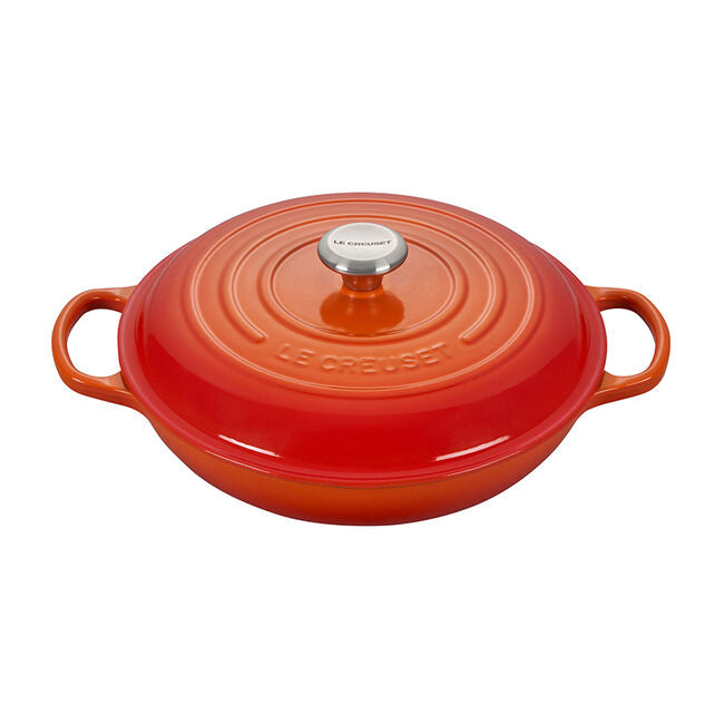 Le Creuset 3.5 Quart Enameled Cast Iron Braiser with Lid - Perfect for Searing, Braising & Slow Cooking | Oven & Stovetop Safe | Ideal for Family Dinners & Entertaining