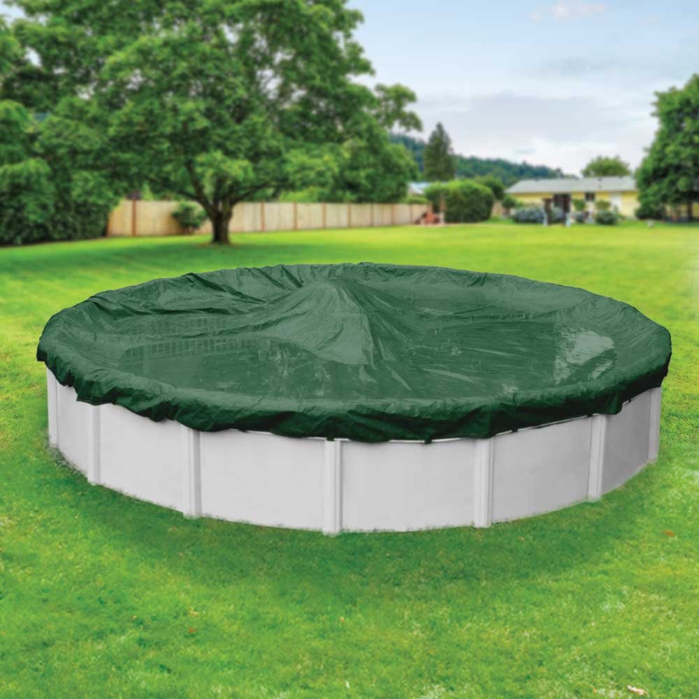 Robelle 3733-4 Winter Pool Cover for 33-Foot Round Above Ground Swimming Pools | Heavy-Duty Protection | All-Weather Resistant | Perfect for Winter Storage and Seasonal Pool Protection