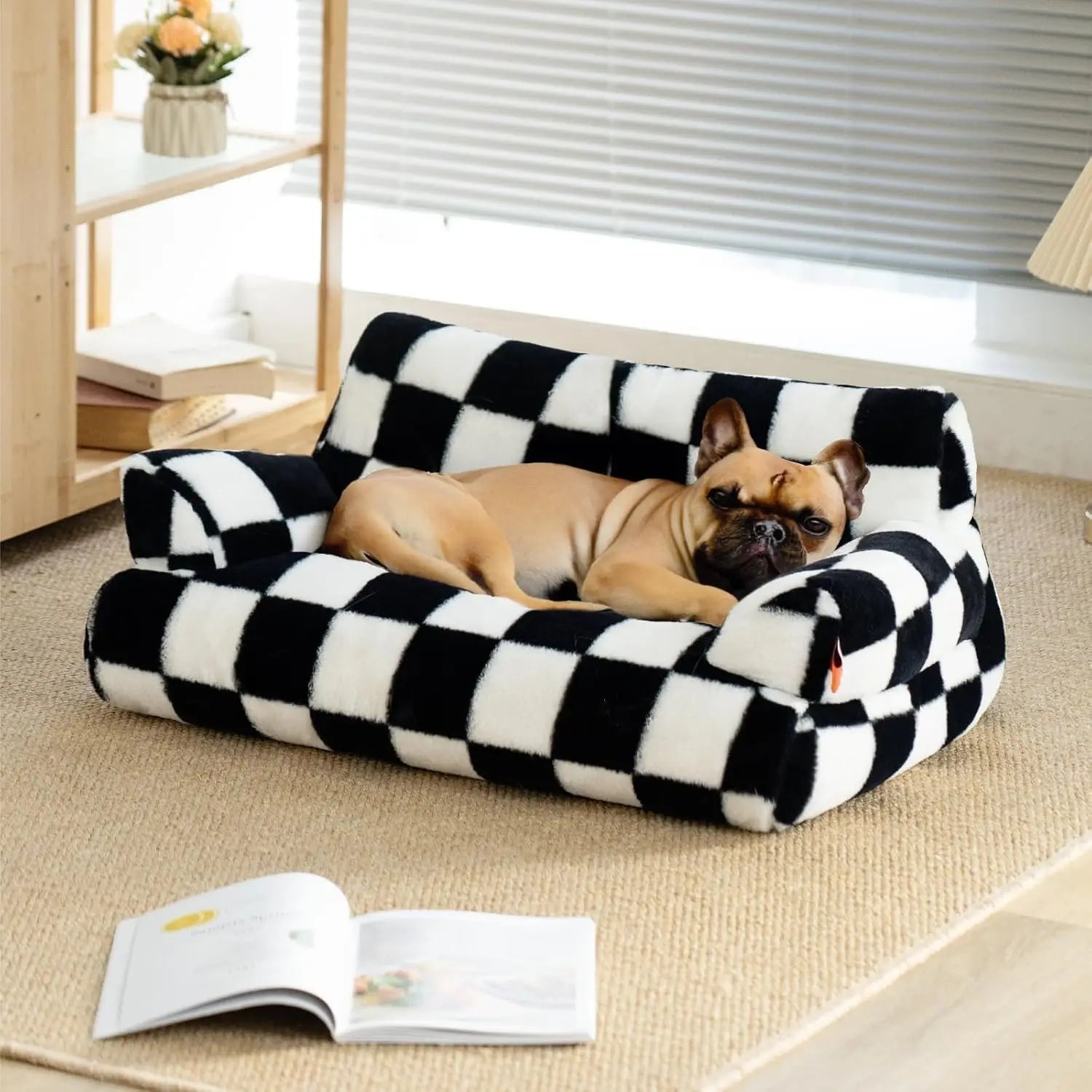 Snuggle Luxe Pet Sofa Bed - Ultra Soft Washable Dog & Cat Bed with Removable Cover - Perfect for Living Room, Bedroom & Travel Use