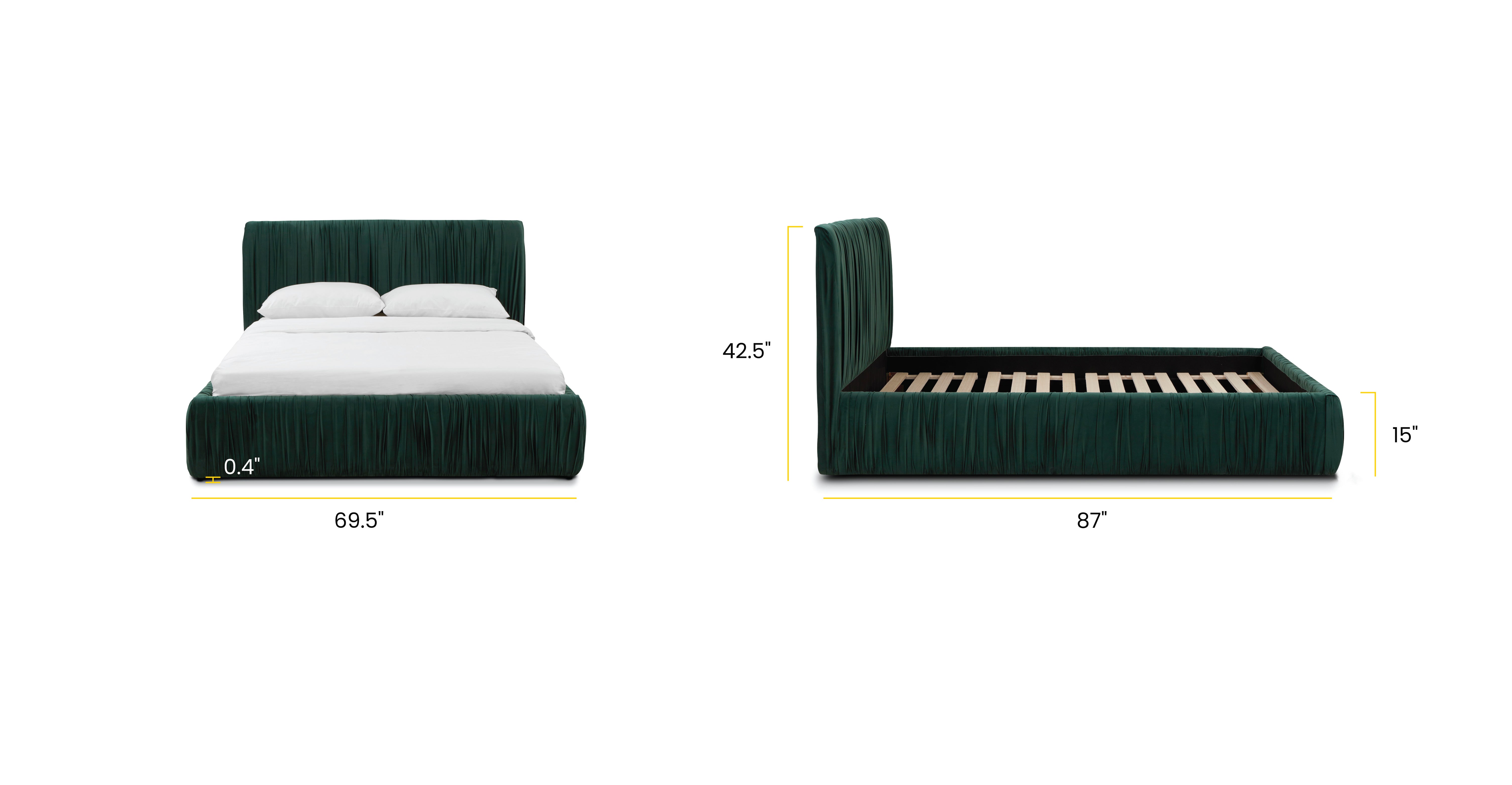 Ceres Bed - Queen Size Memory Foam Mattress for Back Pain Relief | Comfortable & Supportive Sleep Solution | Perfect for Bedrooms, Guest Rooms & Apartments