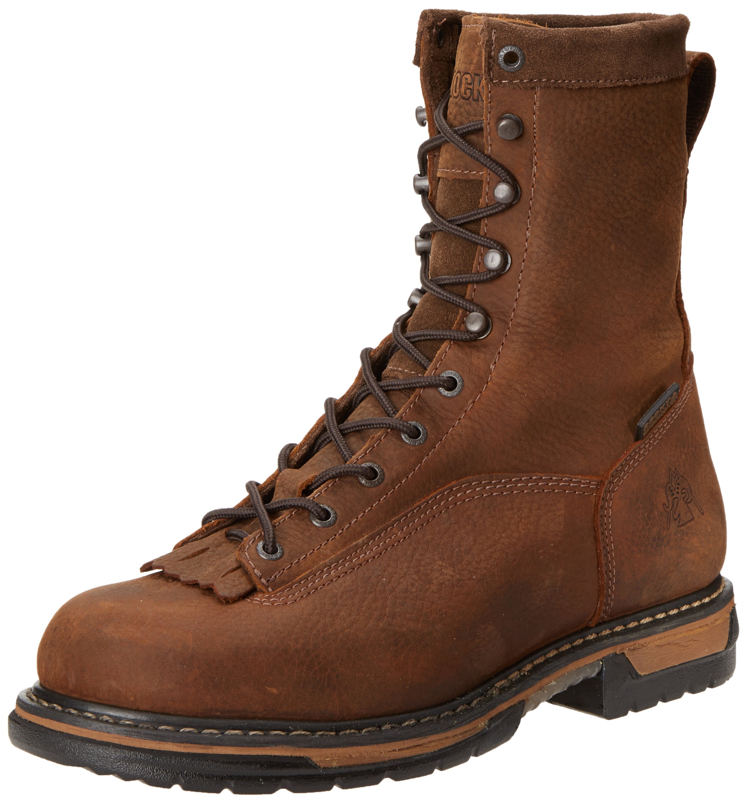Rocky Men's Iron Clad 8-Inch LTT-M Work Boots - Waterproof Steel Toe Construction for Heavy Duty & Construction Work | Durable Safety Shoes for Outdoor, Industrial & Worksite Use