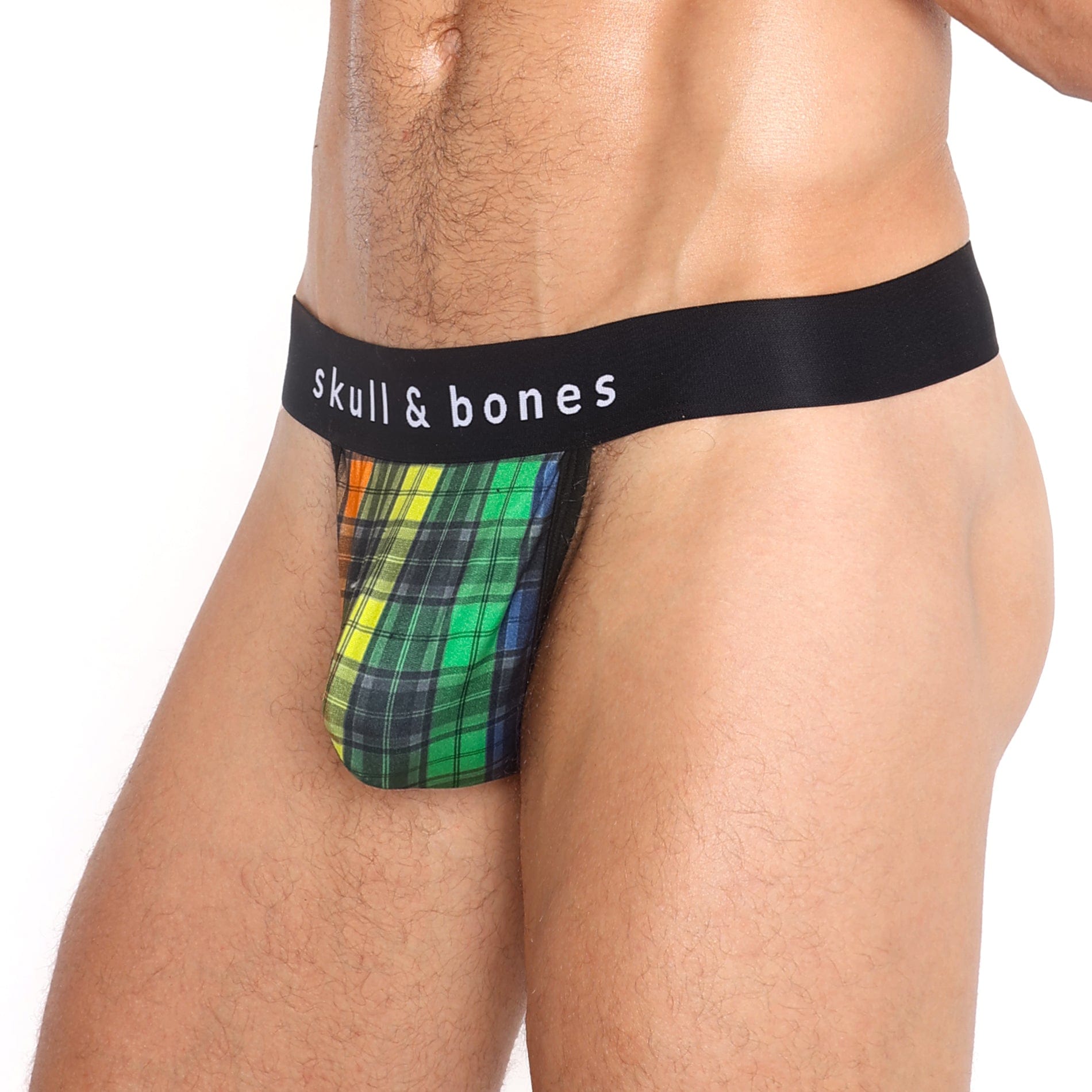 Rainbow Tartan Plaid Thong - Stylish & Comfortable Women's Underwear for Everyday Wear, Loungewear & Special Occasions