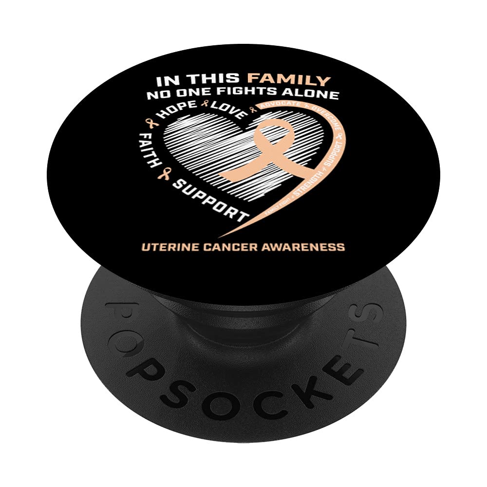 Uterine Cancer Awareness Gifts for Women - PopSockets Swappable PopGrip for Mom & Daughter - Support & Awareness Accessories for Phone, Tablet, or Laptop