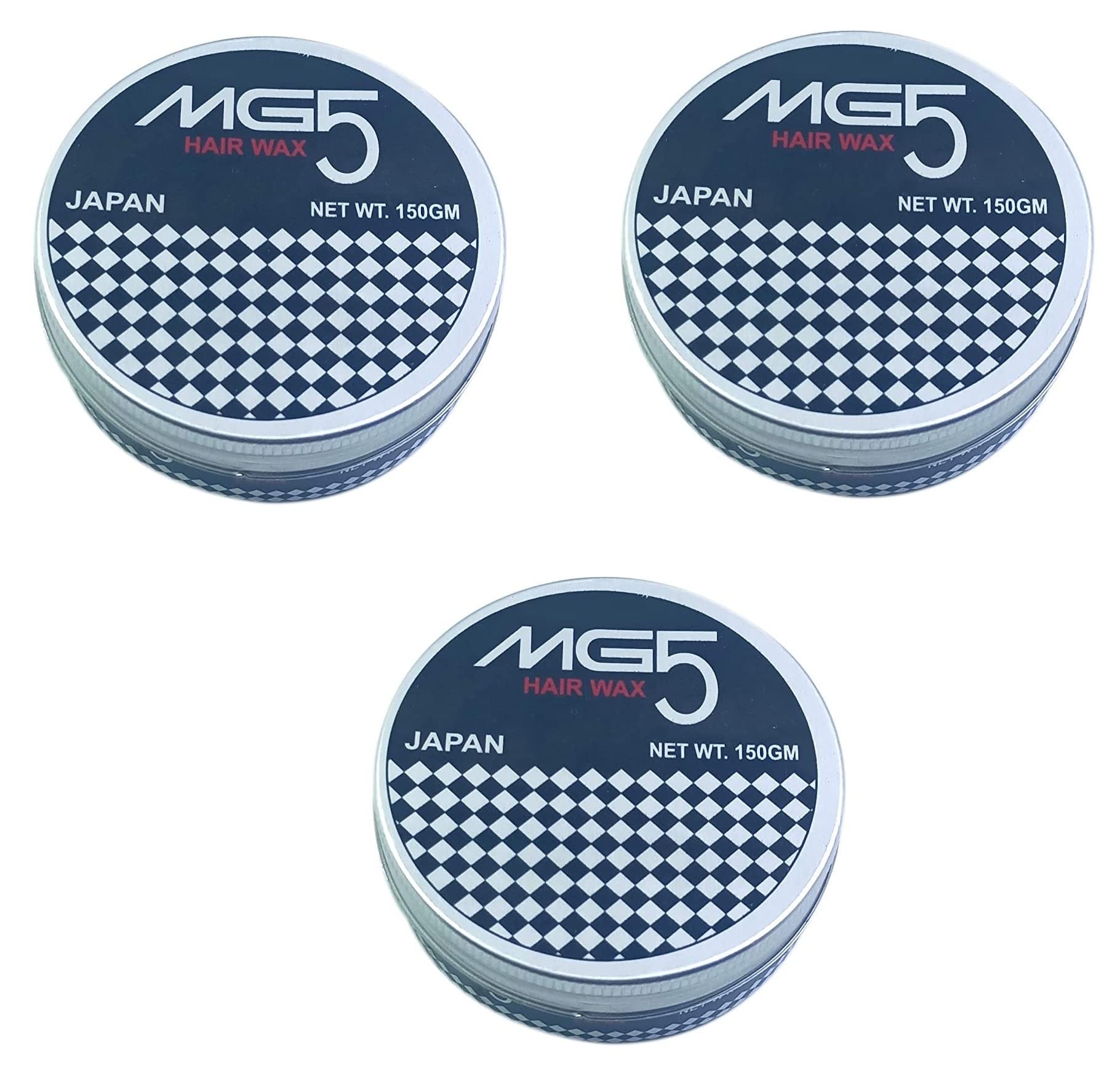 MG5 Hair Wax for Men - Strong Hold Styling Wax with Japanese Technology (Pack of 3) - Perfect for Pompadour, Spiky Hair & Textured Looks