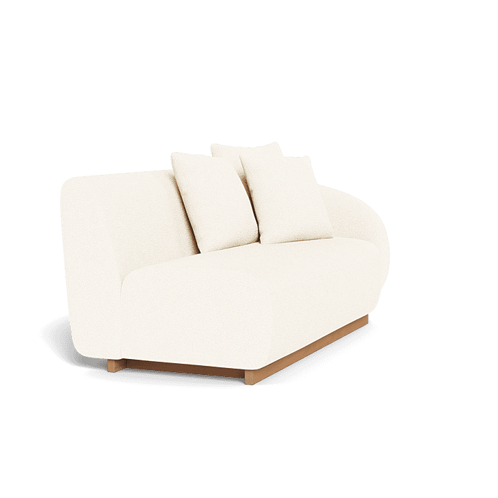 Como Outdoor 2-Seat Right-Arm Sectional Sofa Set - Waterproof Patio Furniture for Backyard, Poolside & Garden Relaxation