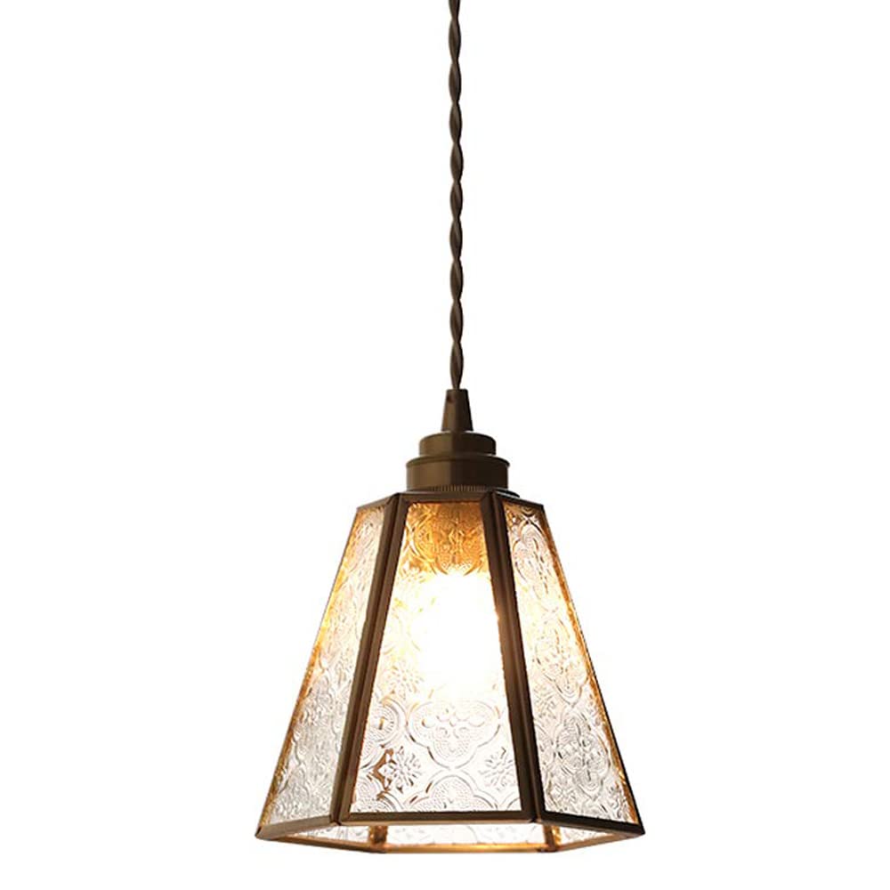 Nordic Glass Pendant Light Fixtures - Modern LED Hanging Lamps for Dining Room & Living Room - Clear Glass Shade Mid Century Ceiling Lighting - Perfect for Kitchen Islands, Bedroom Decor, and Office Spaces
