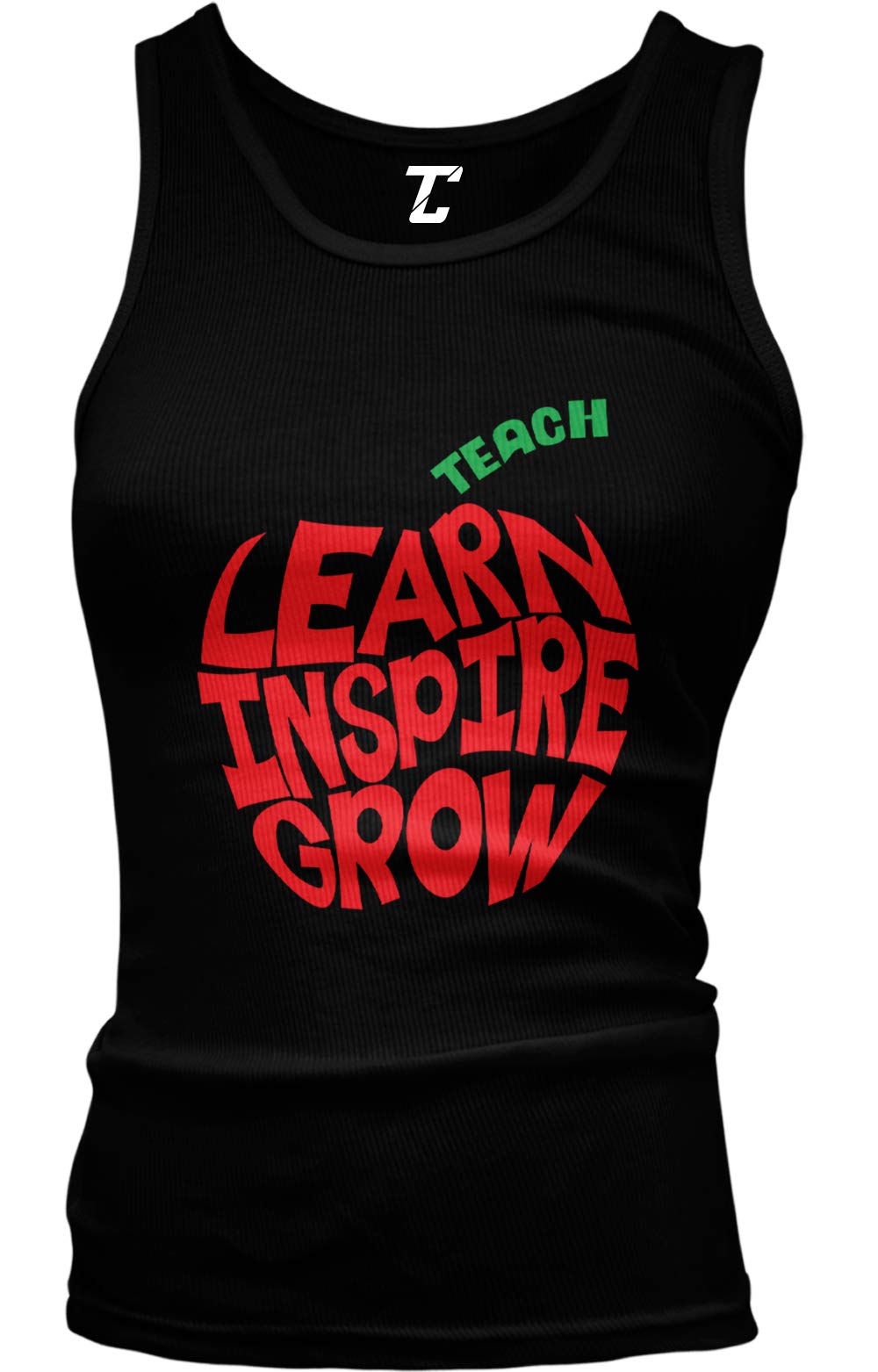 Teacher Apple - Educational Professor Learning Tank Top for Kids | Perfect for School, Classroom & Teacher Appreciation Gifts