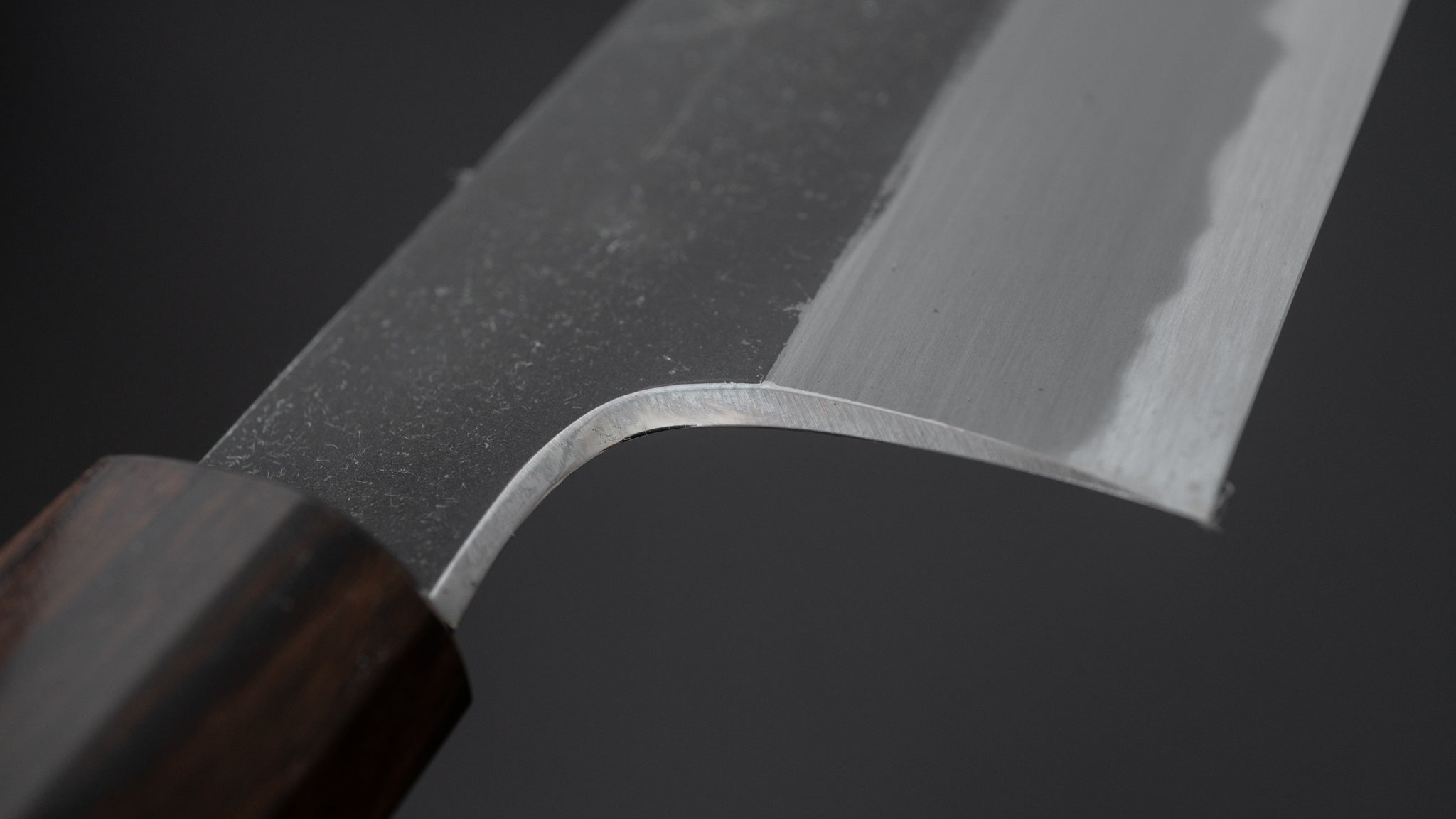 Hitohira Togashi Blue #2 Kurouchi Gyuto 240mm Japanese Chef Knife with Cherry Wood & Ebony Handle - Perfect for Sushi, Meat Slicing & Precision Cooking