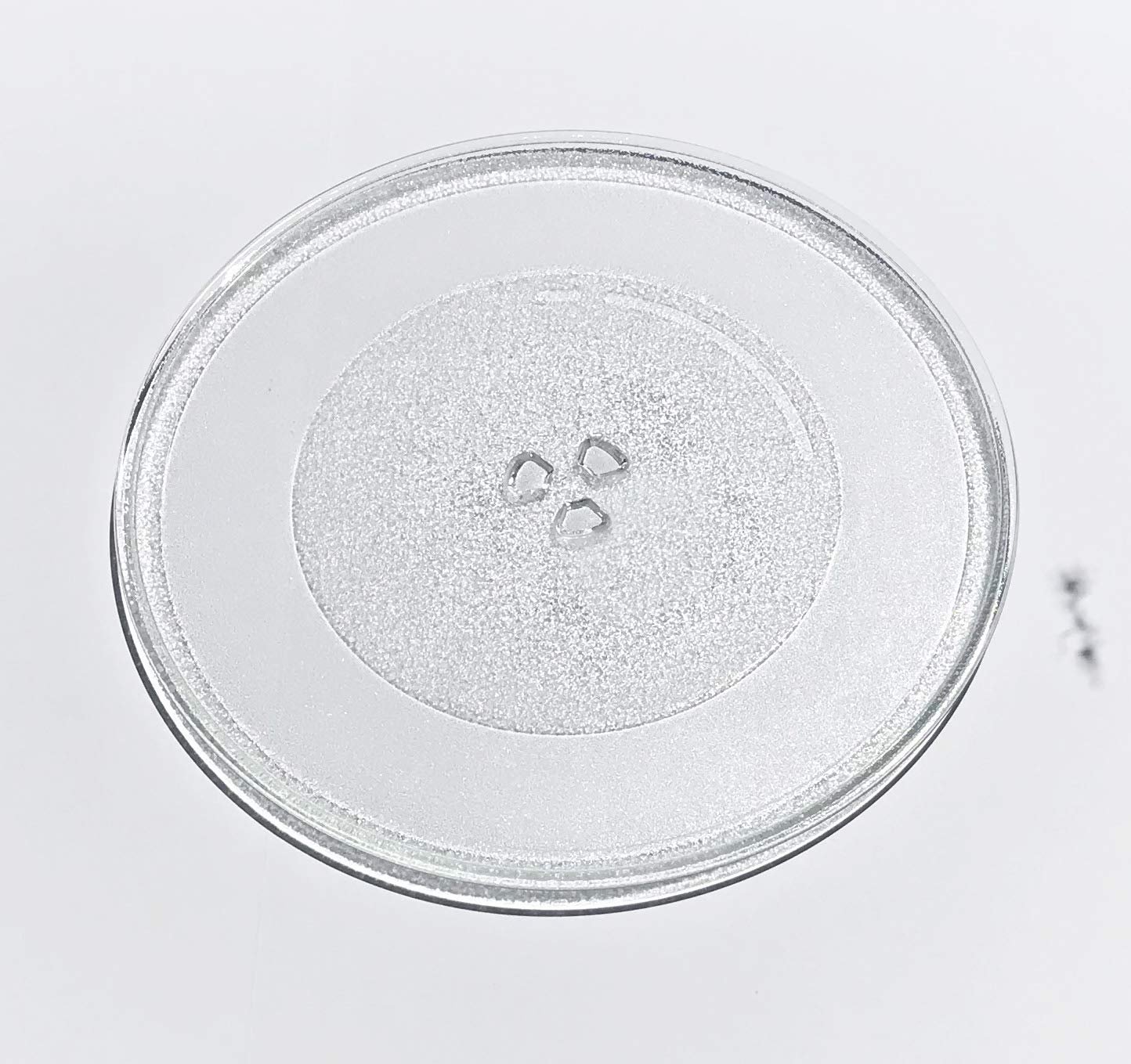 Original LG OEM Microwave Glass Turntable Replacement for LMV2031SB & LMHM2237ST - Clear/Frosted Durable Plate - Perfect for LG Microwave Models - Ideal for Even Heating & Cooking at Home