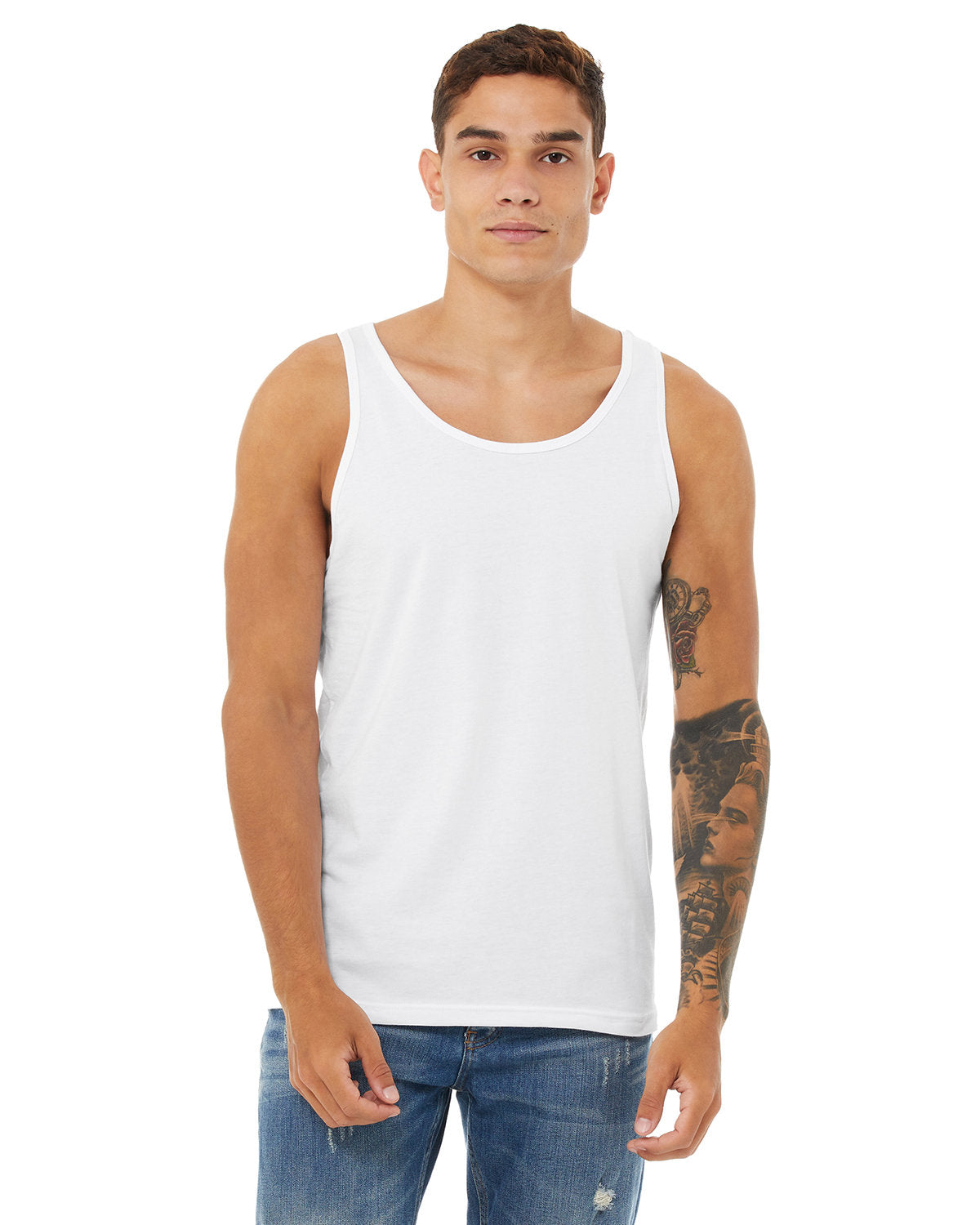 Bella + Canvas 3480 Unisex Jersey Tank Top - Soft Cotton Spaghetti Strap Shirt for Men & Women | Perfect for Gym, Beach, Layering & Casual Wear