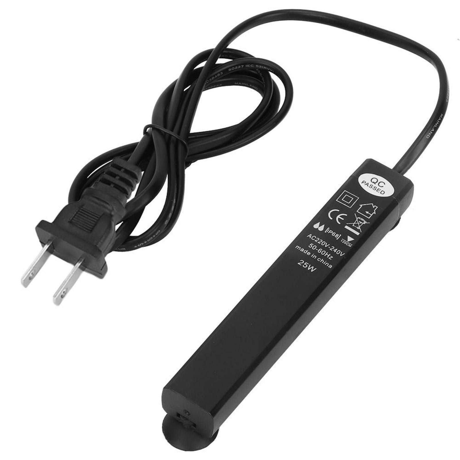 Fully Submersible Mini Aquarium Heater with 2 Suction Cups - Fish Tank Water Heater for Saltwater & Freshwater Marine Tanks - Perfect for Betta, Goldfish & Tropical Fish Habitats