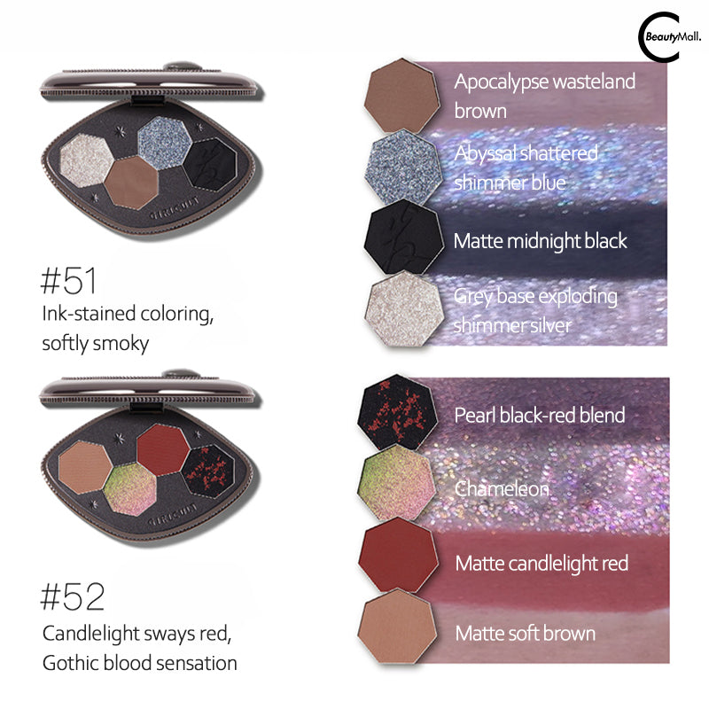 Girlcult Cyber Chaizi Series Quad Eyeshadow Palette - Vegan & Cruelty-Free Makeup for Bold Eye Looks - Perfect for Party, Date Night, and Festival Makeup