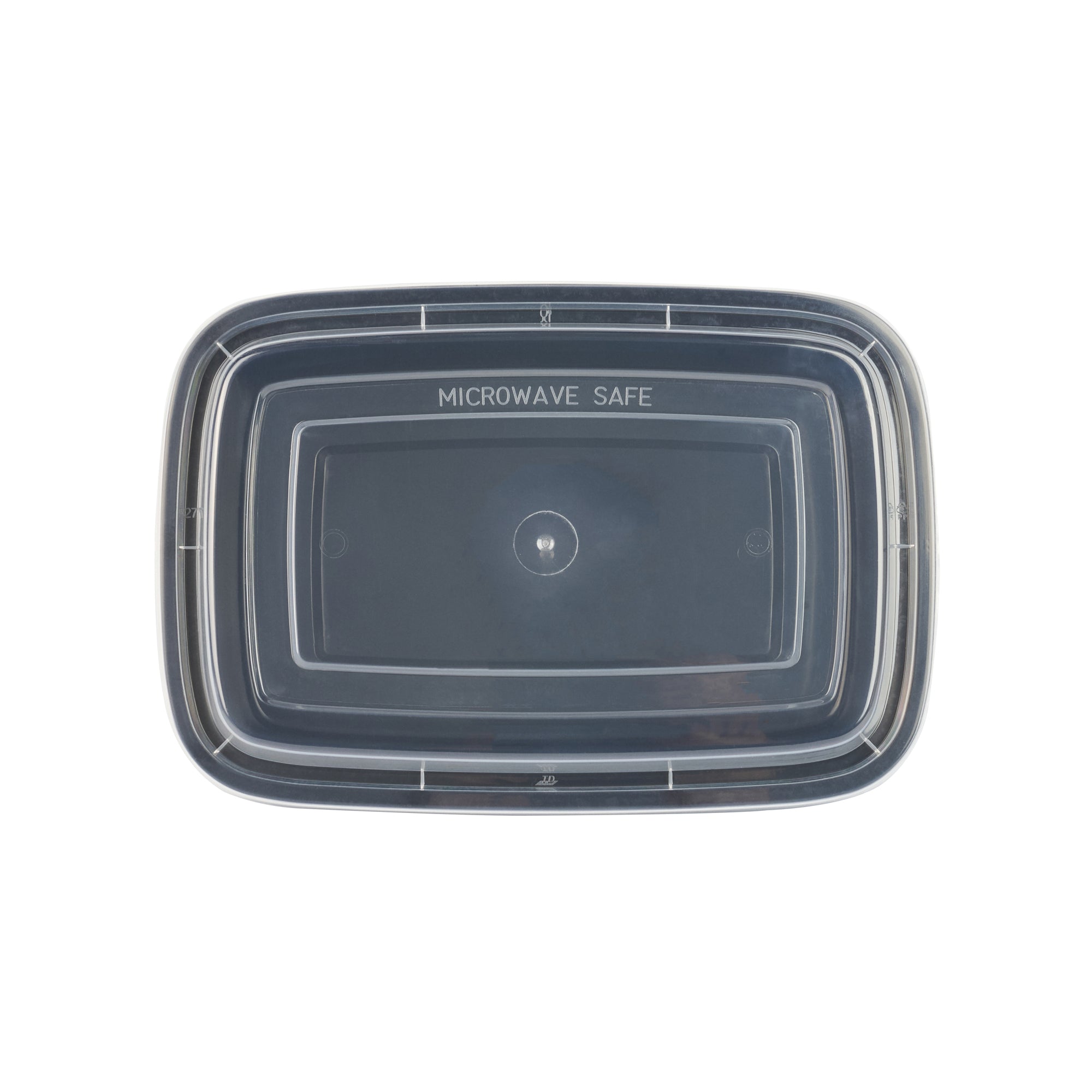 28 oz Black Plastic To Go Containers with Clear Lids - 50 Pack, Microwave Safe Food Storage Boxes (8.75