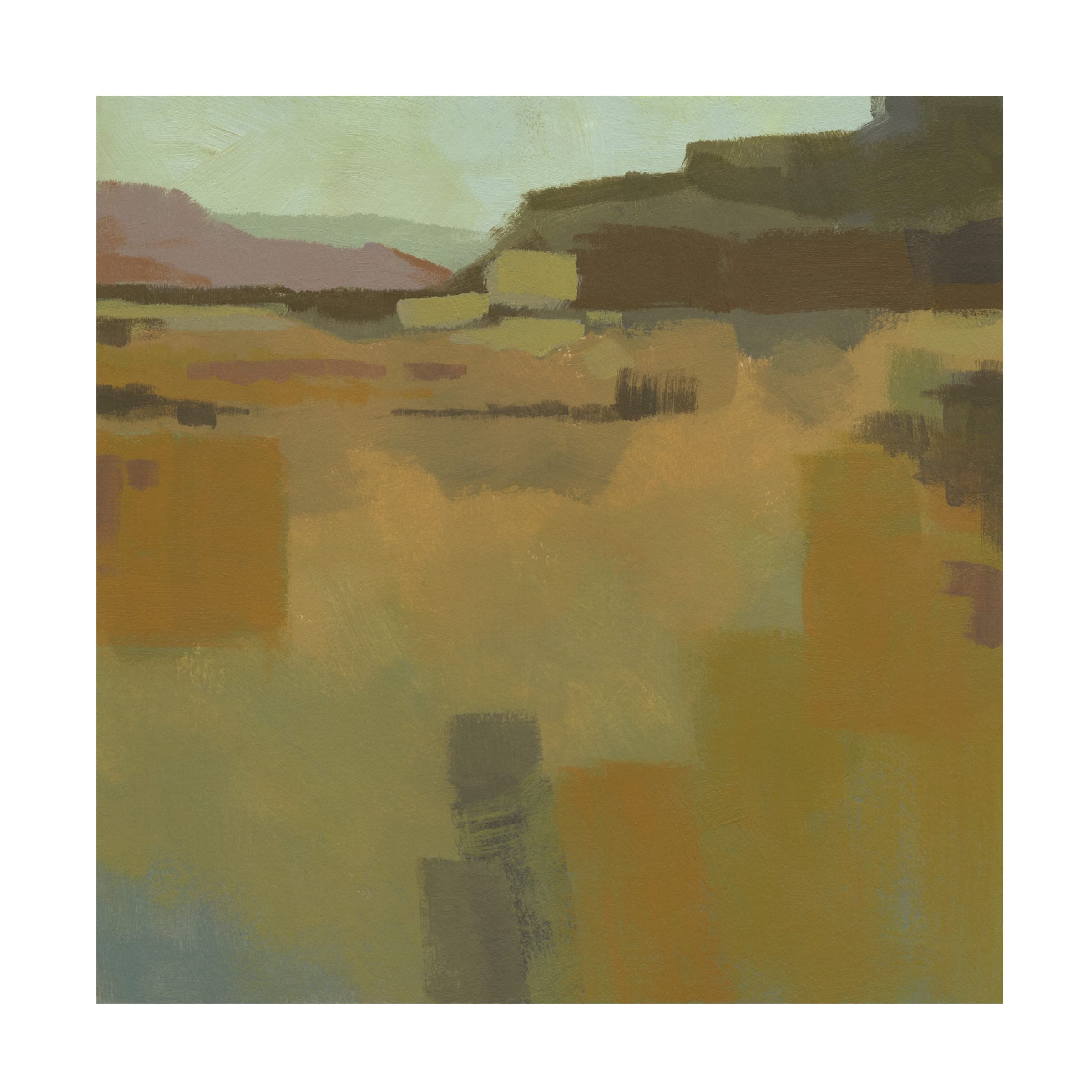 Jacob Green 'Mountain Meadow I' Landscape Canvas Wall Art Print - Nature Inspired Home Decor for Living Room, Bedroom & Office