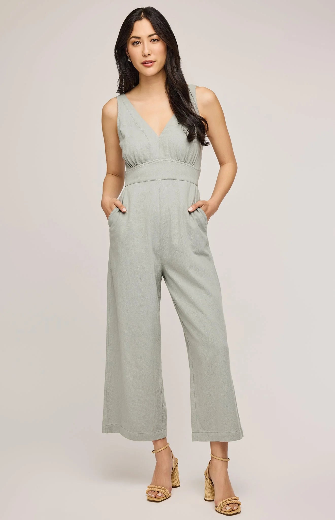 Gentle Fawn Havana Jumpsuit in Aloe Green - Women's Casual Romper with Pockets | Perfect for Summer Outfits, Beach Vacations & Boho Fashion