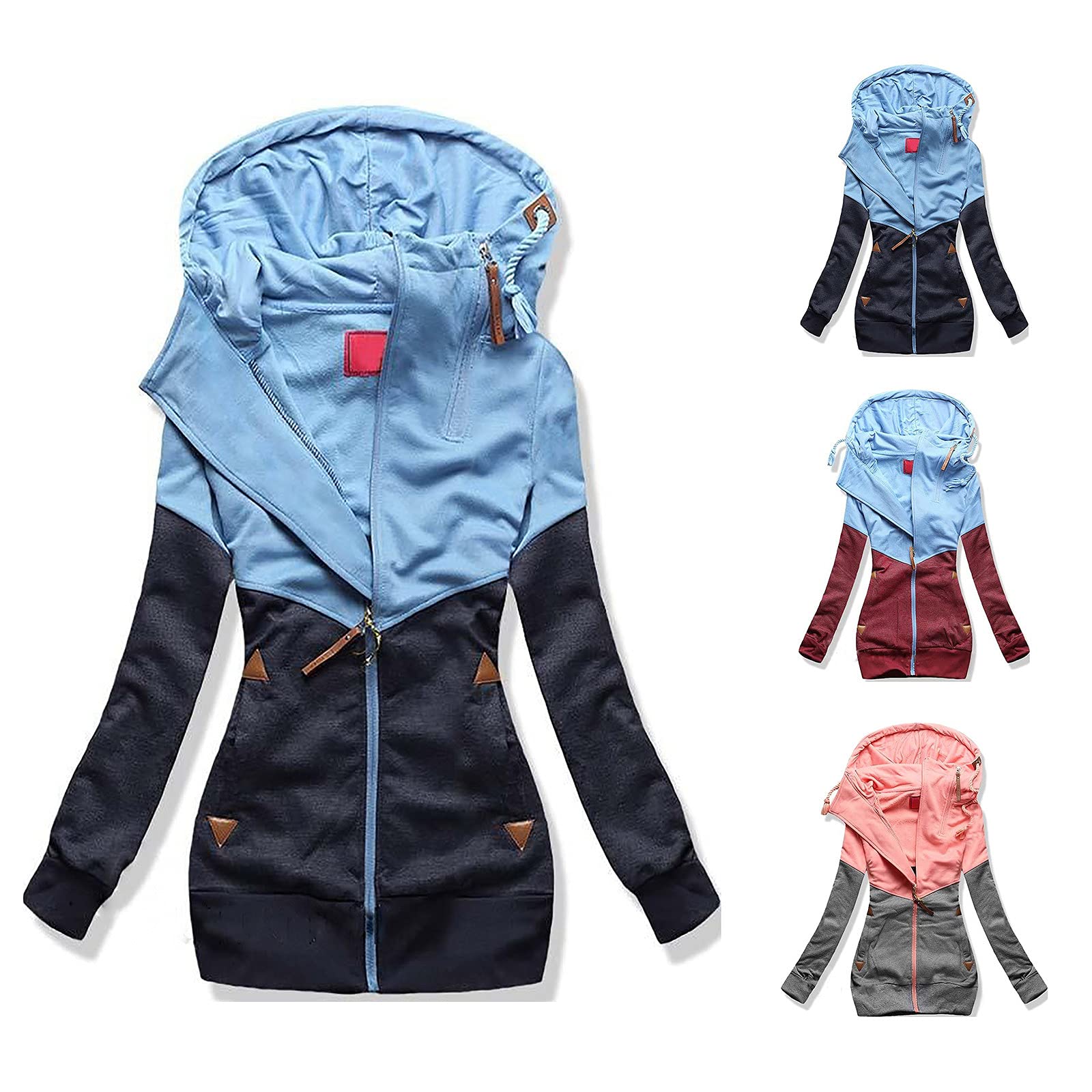 Women's Full Zip Hooded Sweatshirt - Long Sleeve Open Front Cardigan with Pockets | Winter Coat & Casual Outerwear for Women | Perfect for Work, Travel & Outdoor Activities