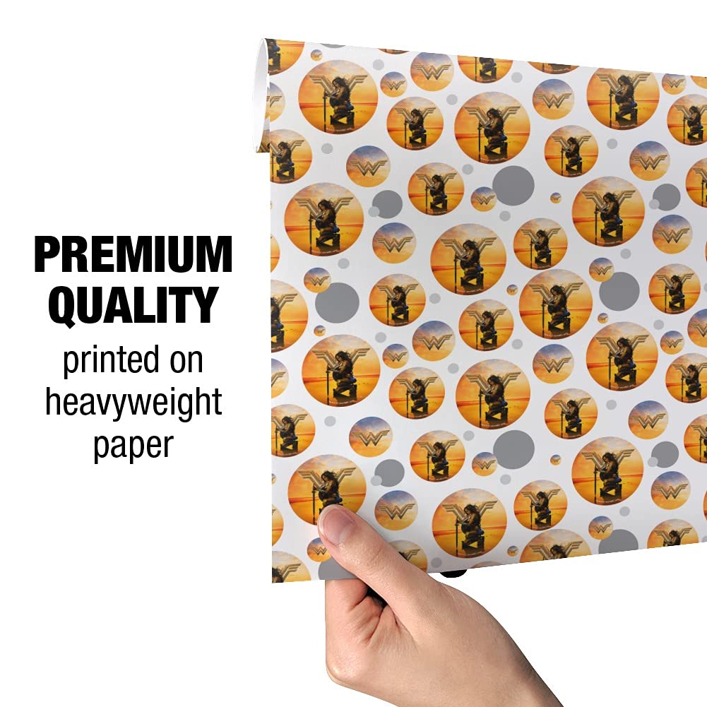 **Wonder Woman Movie Poster Gift Wrap Wrapping Paper Roll - Premium Quality, 24