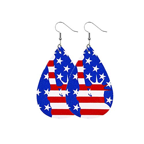 **Trendy Independence Day Fashion Earrings for Women - Stylish Jewelry Accessories & Perfect Gift Idea - JKRED151 (One Size) - Ideal for Parties, Holidays & Everyday Wear**