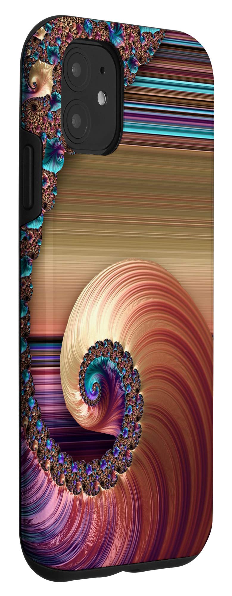 iPhone 11 Case with Unique Fractal & Geometric Design - Durable Protective Cover for iPhone 11 - Perfect for Everyday Use, Travel & Style
