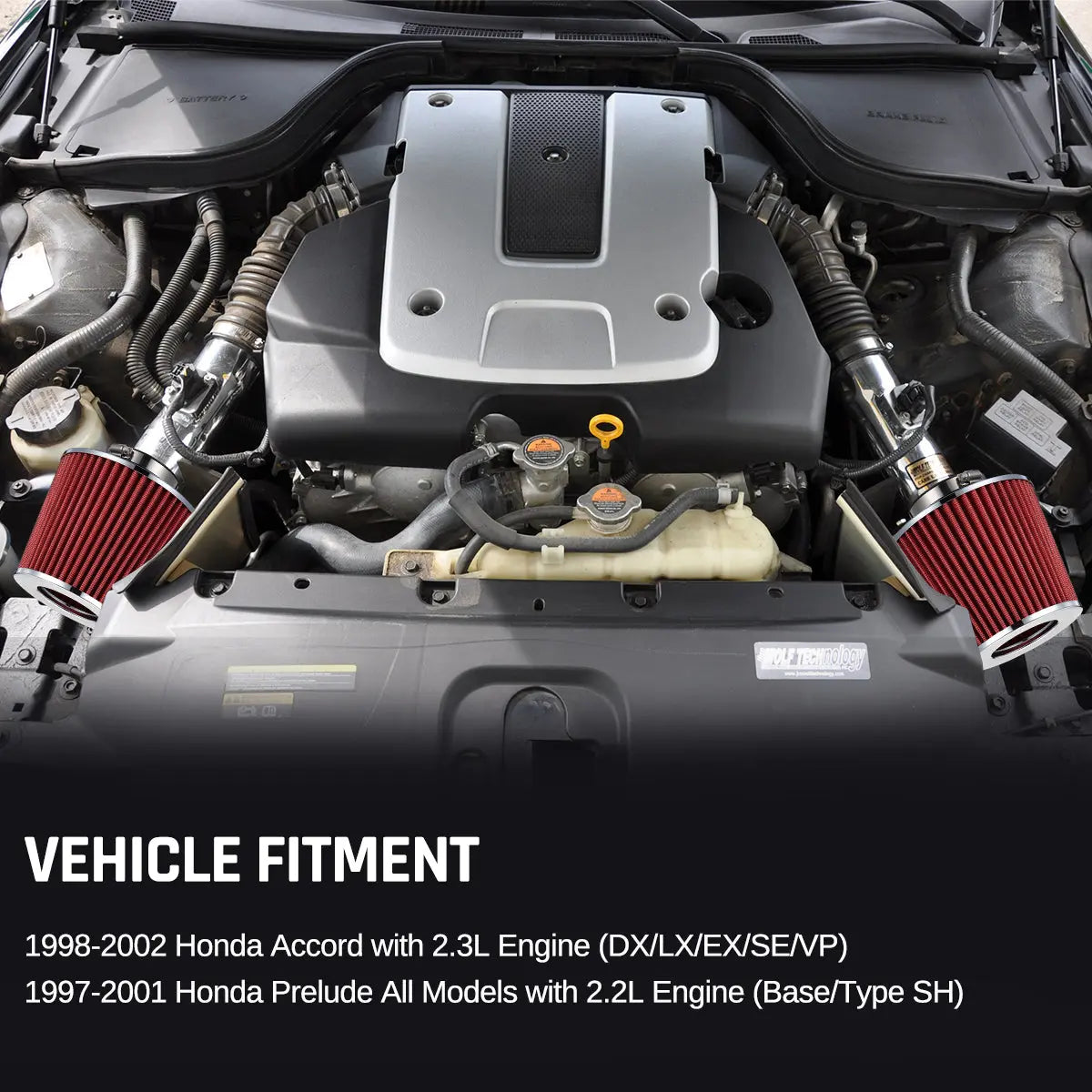 EVIL ENERGY High Performance Cold Air Intake Kit for 1998-2002 Honda Accord 2.2L 2.3L - Improves Engine Airflow & Horsepower - Perfect for Racing & Street Performance Upgrades