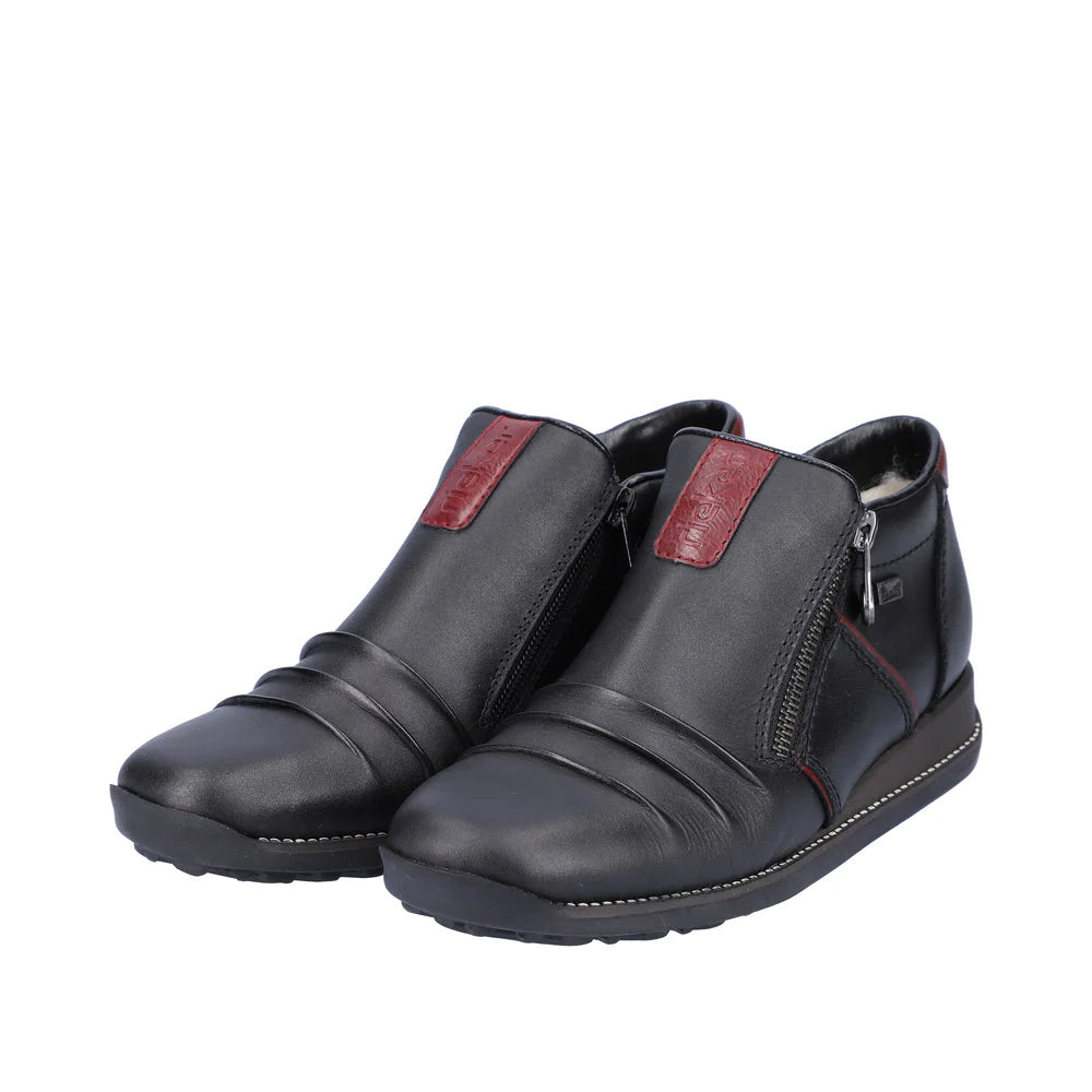 Rieker 44266 Black Women's Comfortable Casual Shoes - Perfect for Walking, Office & Everyday Wear