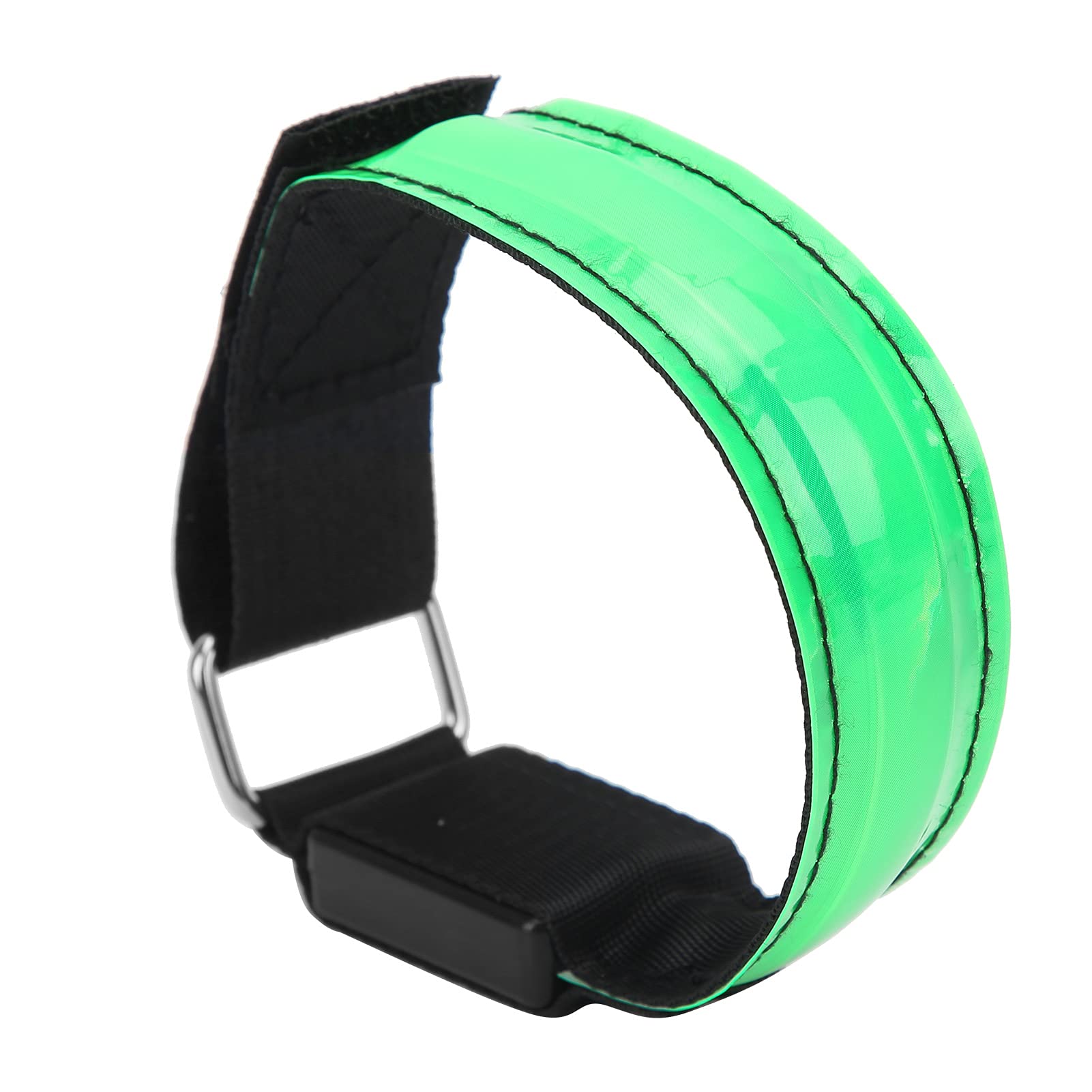 Durable LED Light Wristband - Adjustable Rechargeable Sports Armband with Hook & Loop for Running, Walking, Cycling - Perfect for Nighttime Outdoor Activities & Safety Visibility