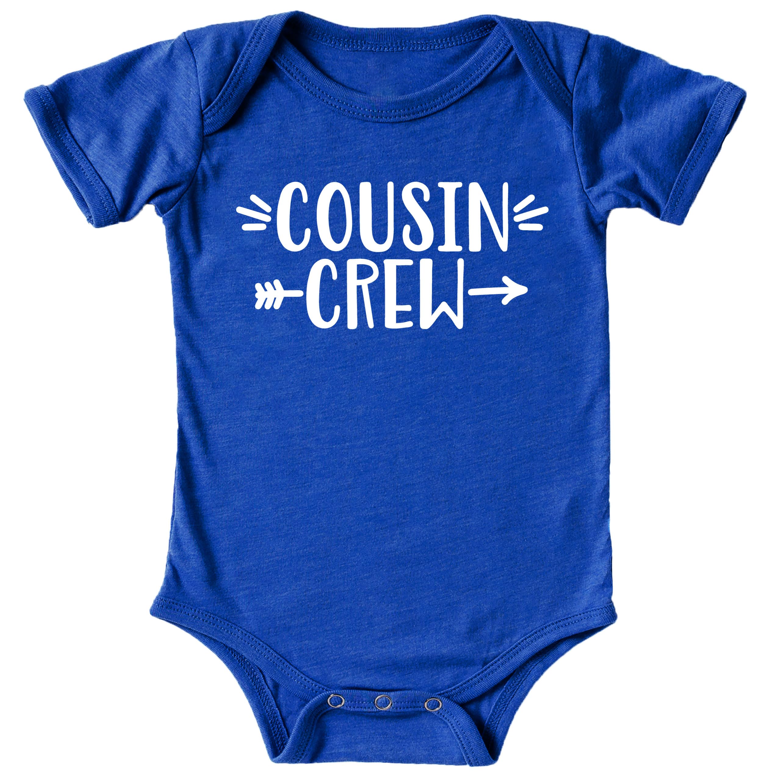 Fun Cousin Crew T-Shirts & Bodysuits for Baby & Toddler Boys & Girls | Matching Family Outfits for Holidays, Reunions & Photo Shoots