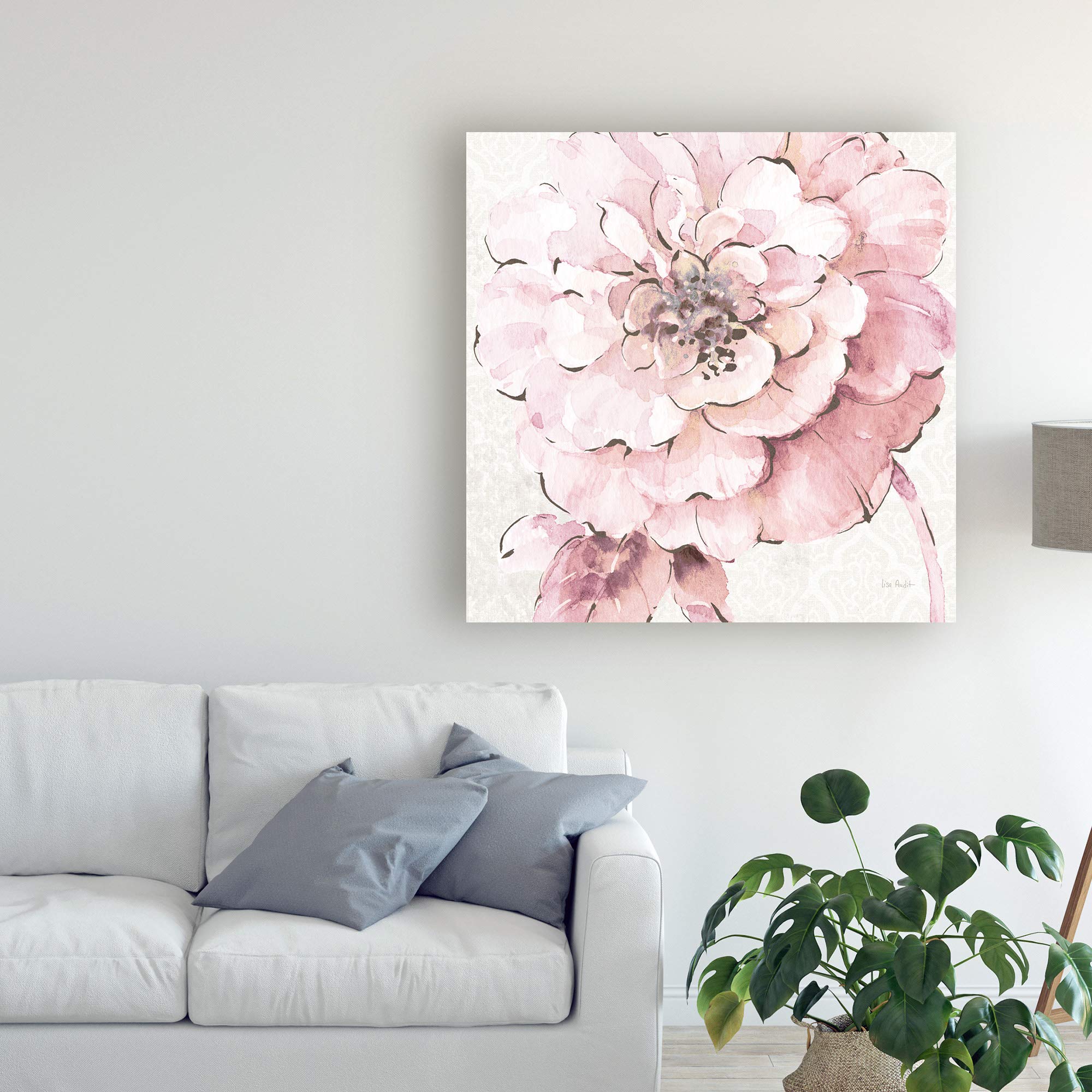 Lisa Audit Indigold VII Pink Fine Art Print - 18x18 Inch Wall Decor for Living Room, Bedroom & Office | Trademark Artwork
