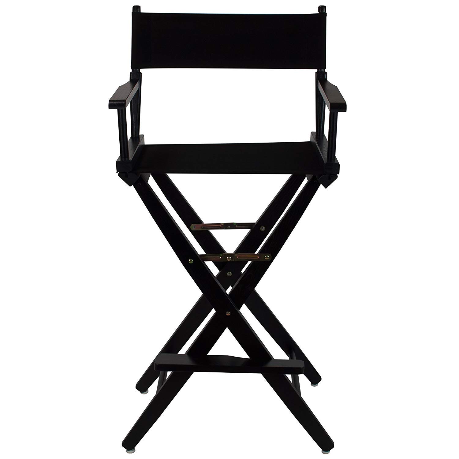 Premium Folding Director's Chair with Side Pocket - Heavy Duty Steel Frame & Comfortable Canvas Seat - Perfect for Outdoor Events, Film Sets, and Home Theater Use
