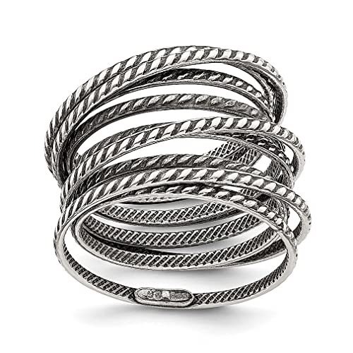 925 Sterling Silver Vintage One Piece Spring Ring - Elegant Fine Jewelry for Women, Perfect Gift for Her - Ideal for Anniversaries, Birthdays & Special Occasions