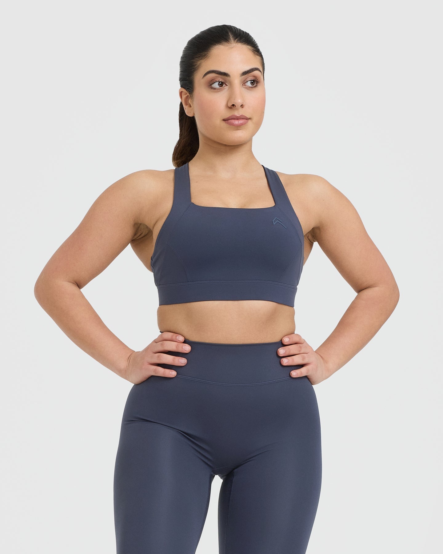 Timeless Wide Strap Sports Bra | True Blue | High Support Workout Bra for Running, Yoga & Gym | Comfortable Breathable Activewear for Women