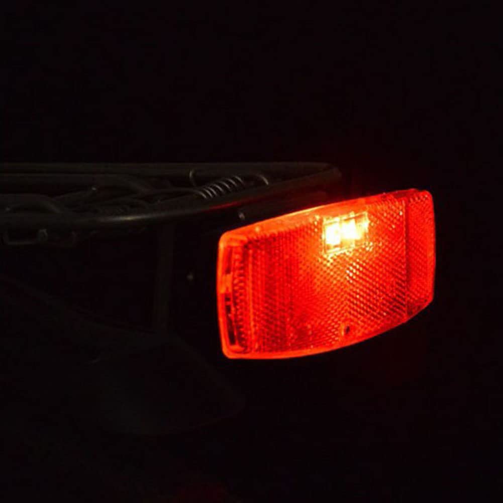 1PCS Red Bicycle Rear Rack Reflector 98x39mm - Mountain Bike Safety Accessories for Night Riding & Cycling Commuting