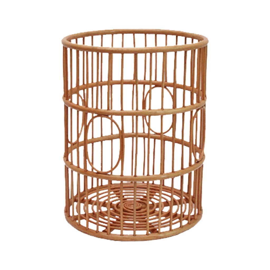YXDO Large Seagrass Woven Storage Basket with Handle - Round Woven Tote Organizer for Laundry, Toys, Blankets & Home Decor | Foldable Belly Basket for Bedroom, Bathroom & Nursery Organization (Natural Wood Color)