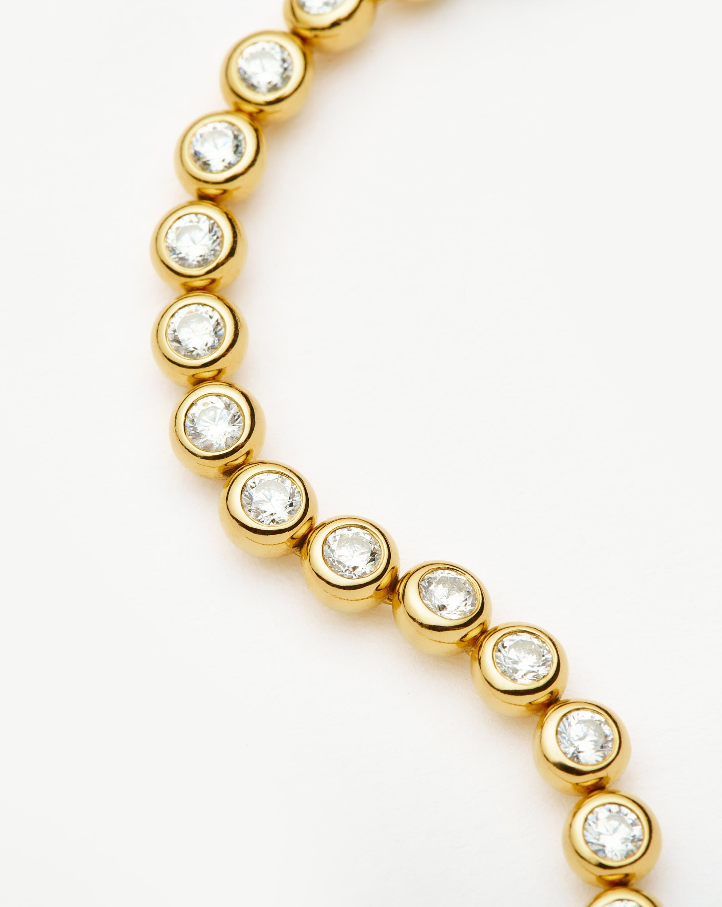 18k Gold Vermeil Cubic Zirconia Tennis Round Bracelet for Women - Elegant Jewelry Gift for Anniversary, Birthday & Special Occasions