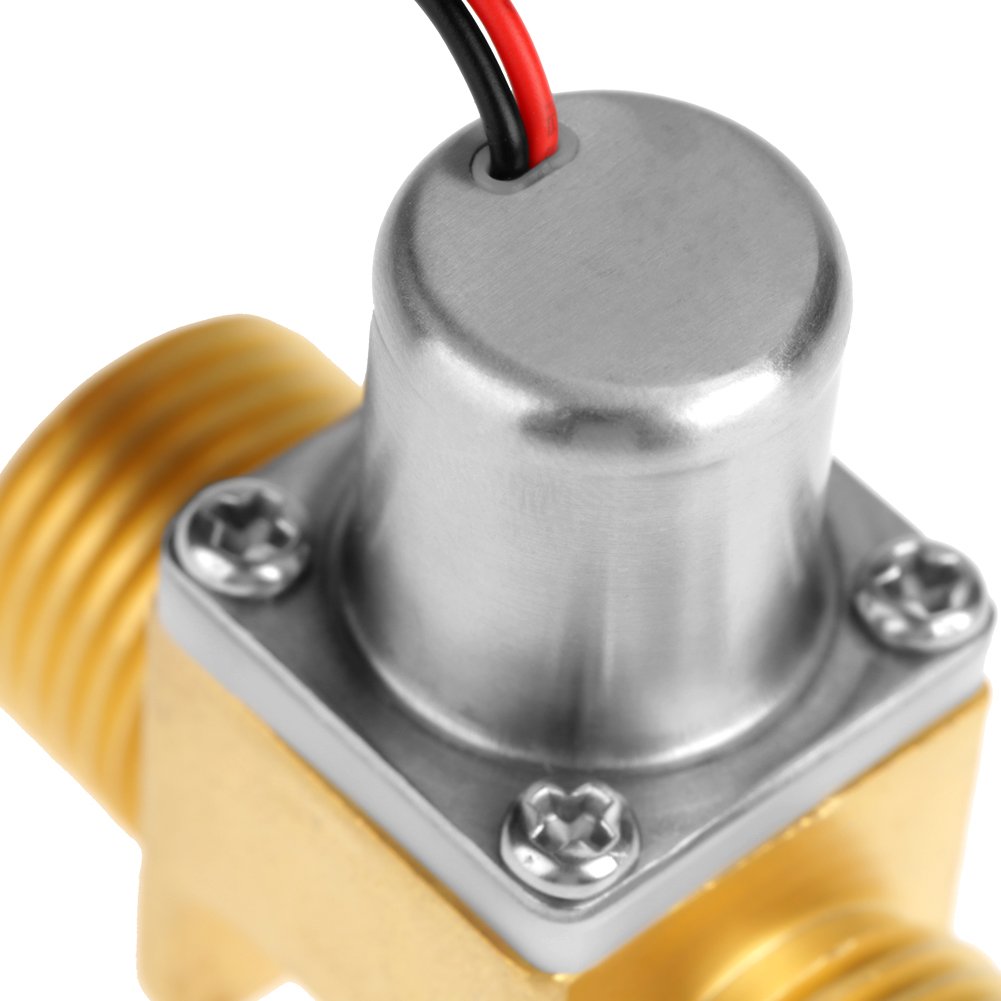 4.5V DC Brass Electric Solenoid Valve - 1/2