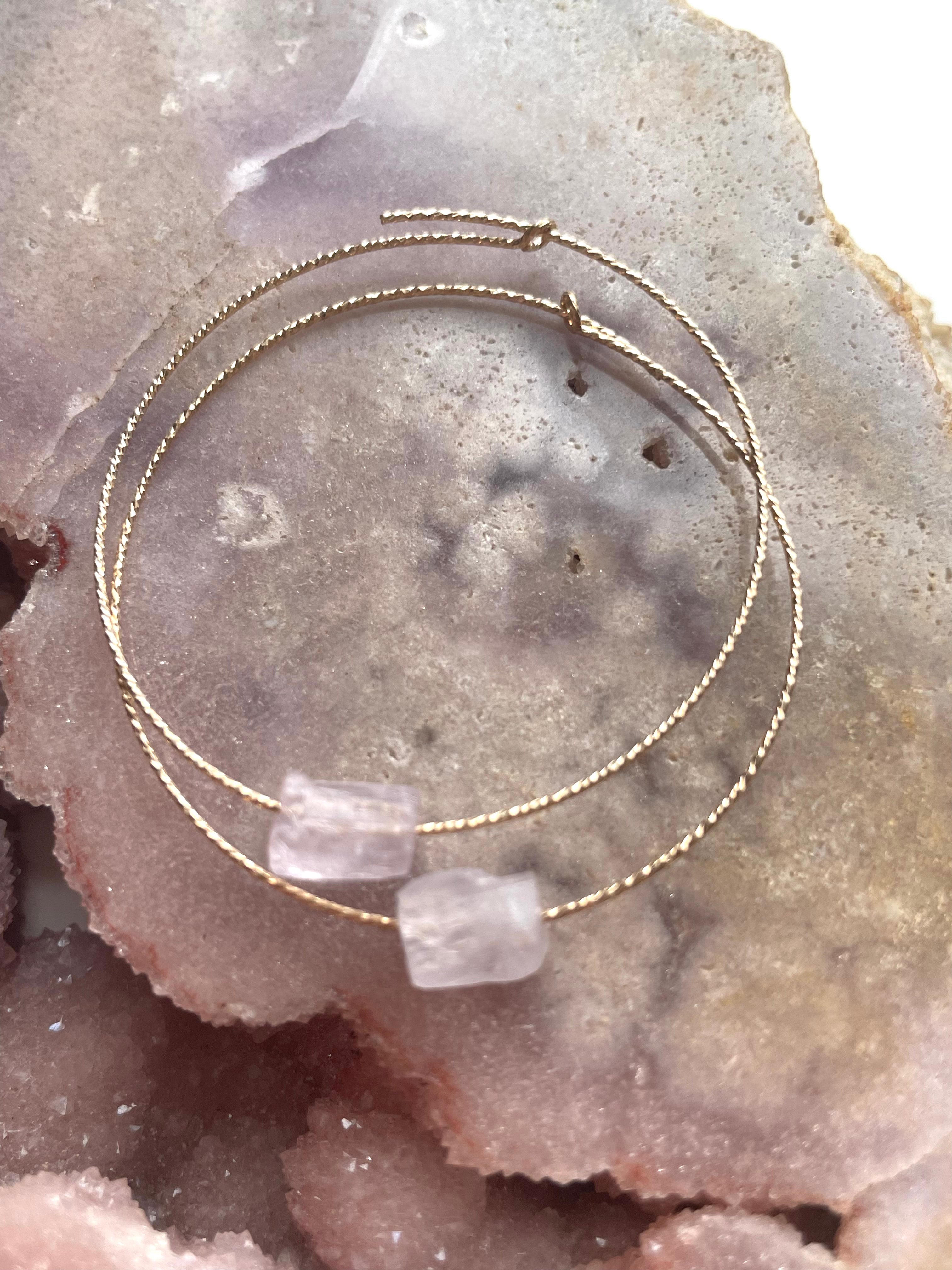 Elegant Kunzite Hoop Earrings for Women - 925 Sterling Silver Pink Gemstone Jewelry - Perfect for Weddings, Parties & Everyday Wear
