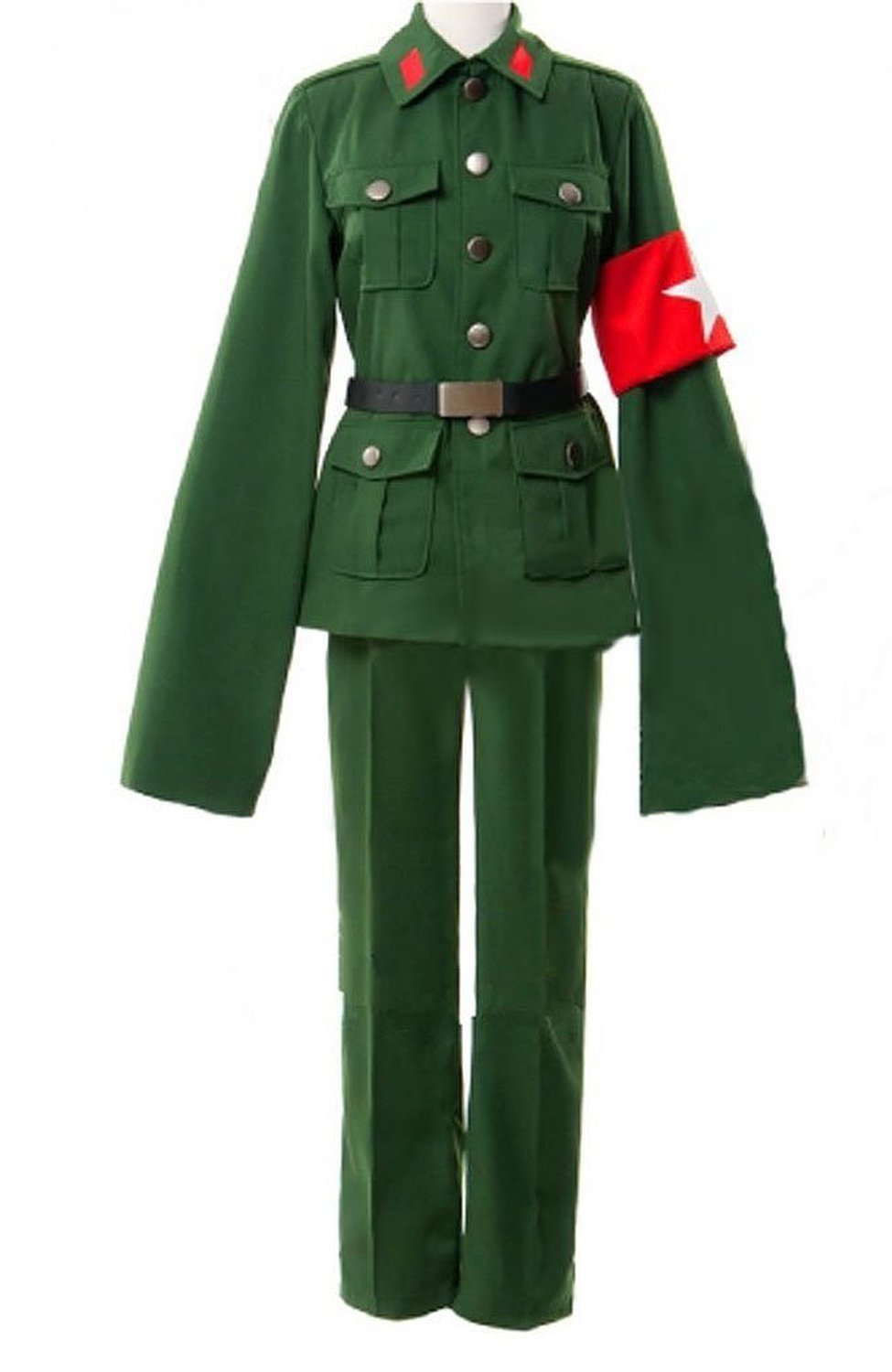Axis Power WWII Military Uniform Cosplay Costume - Vintage Chinese Soldier Outfit for Halloween, Cosplay Events & Historical Reenactments