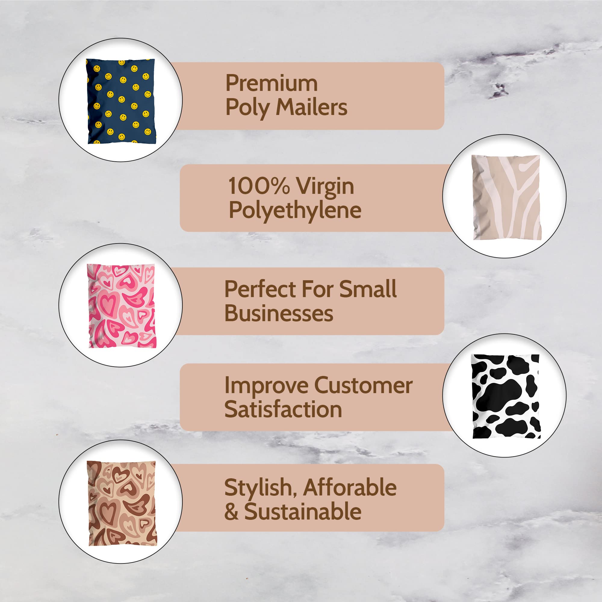 10x13 Poly Mailers - 100 Pack Shipping Bags for Small Business | Durable Packing Envelopes & Mailing Bags | Perfect for Ecommerce, Online Stores & Daily Shipping Needs [CheckeredCherry]