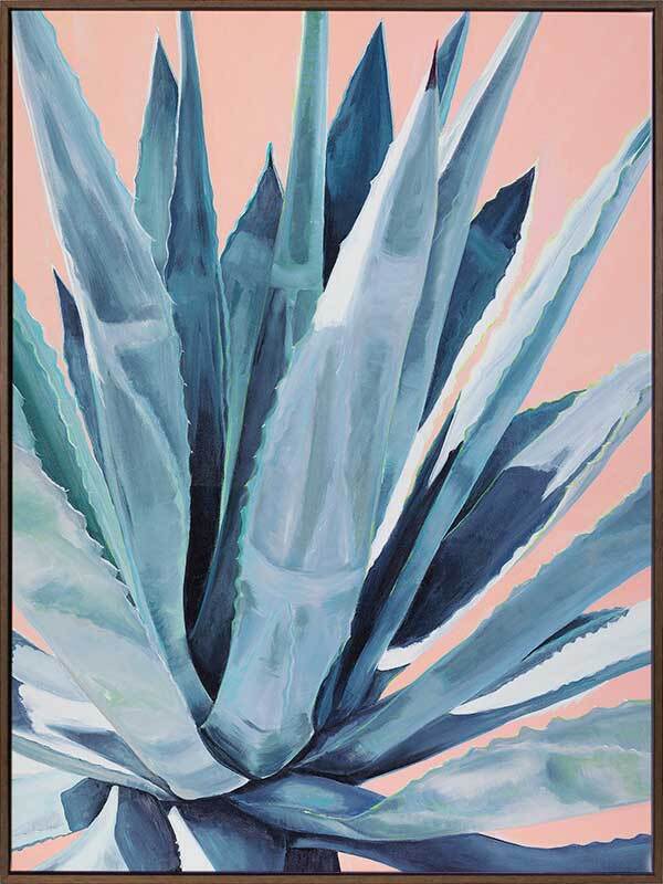 Agave Plant Canvas Wall Art Print - Modern Home Decor for Living Room, Bedroom & Office