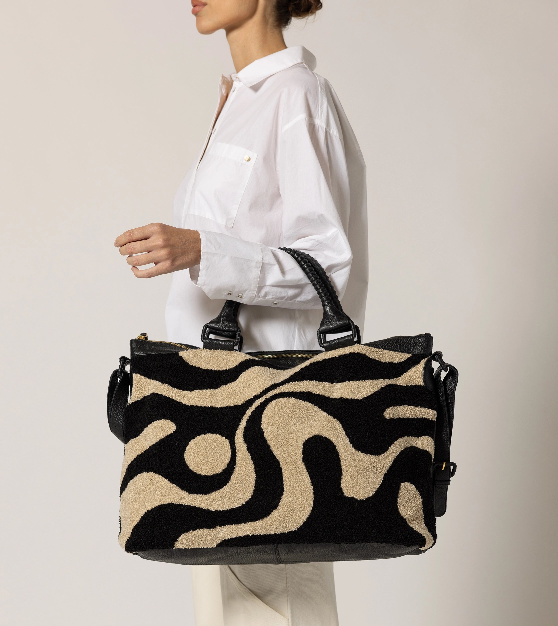 Stylish Weekender Bag | Abstract Yin Yang Design - Perfect for Travel, Gym & Weekend Getaways