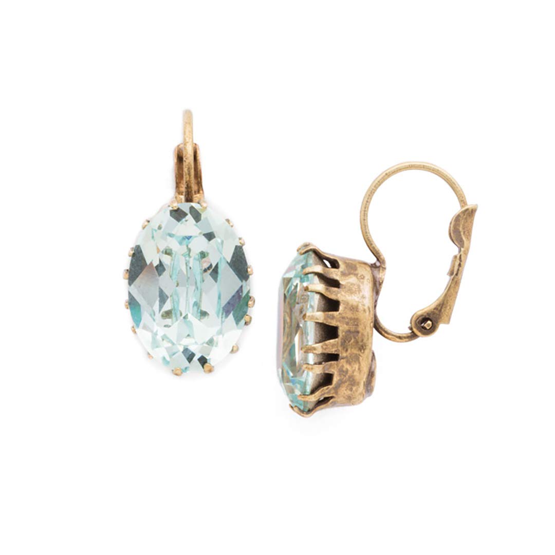 Sorrelli Crown Jewel French Wire Earrings - Elegant Dangle Earrings for Women, Perfect for Weddings, Parties & Special Occasions