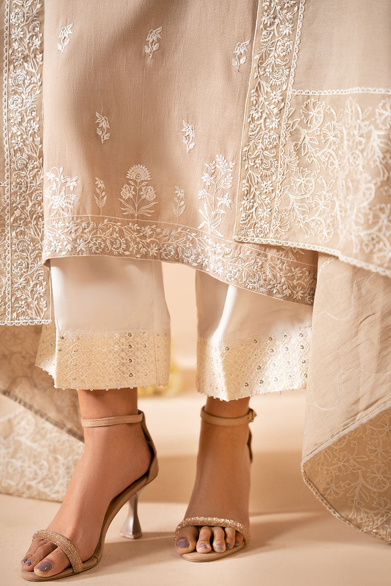 Elegant Muted Mirage 2-Piece Set (Shirt & Dupatta) for Women – Perfect for Weddings, Parties & Festive Occasions
