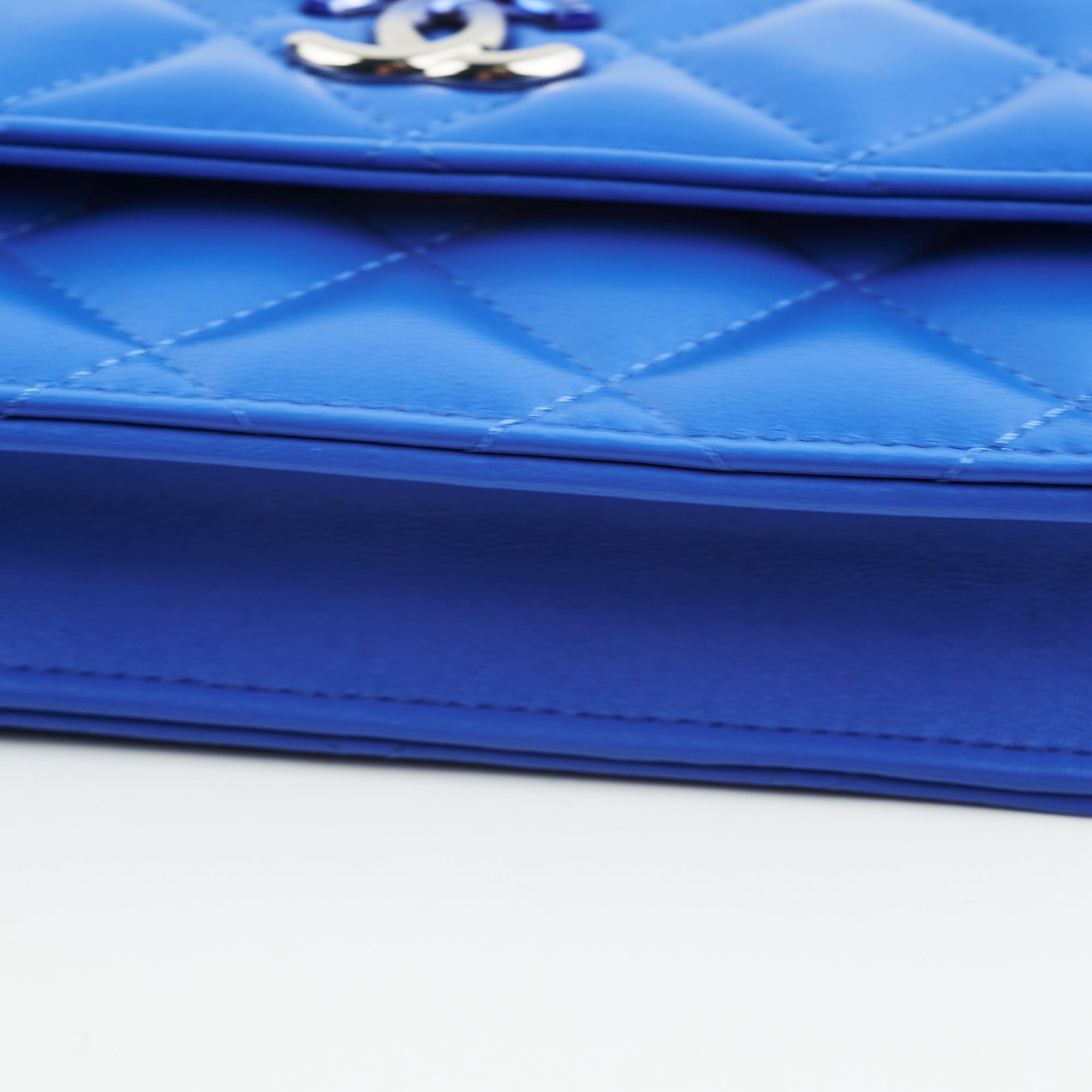 Chanel Mini Seasonal Flap Bag in Lambskin Leather - Elegant Blue Crossbody Bag for Women | Perfect for Date Night, Parties & Special Occasions