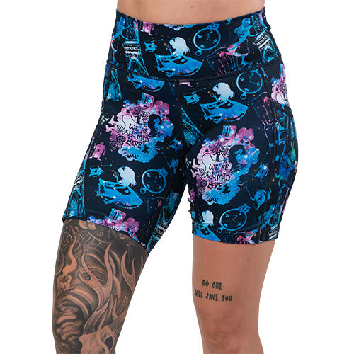 Down The Rabbit Hole Women's Casual Shorts - Comfortable Summer Shorts for Outdoor Activities, Travel & Lounge Wear